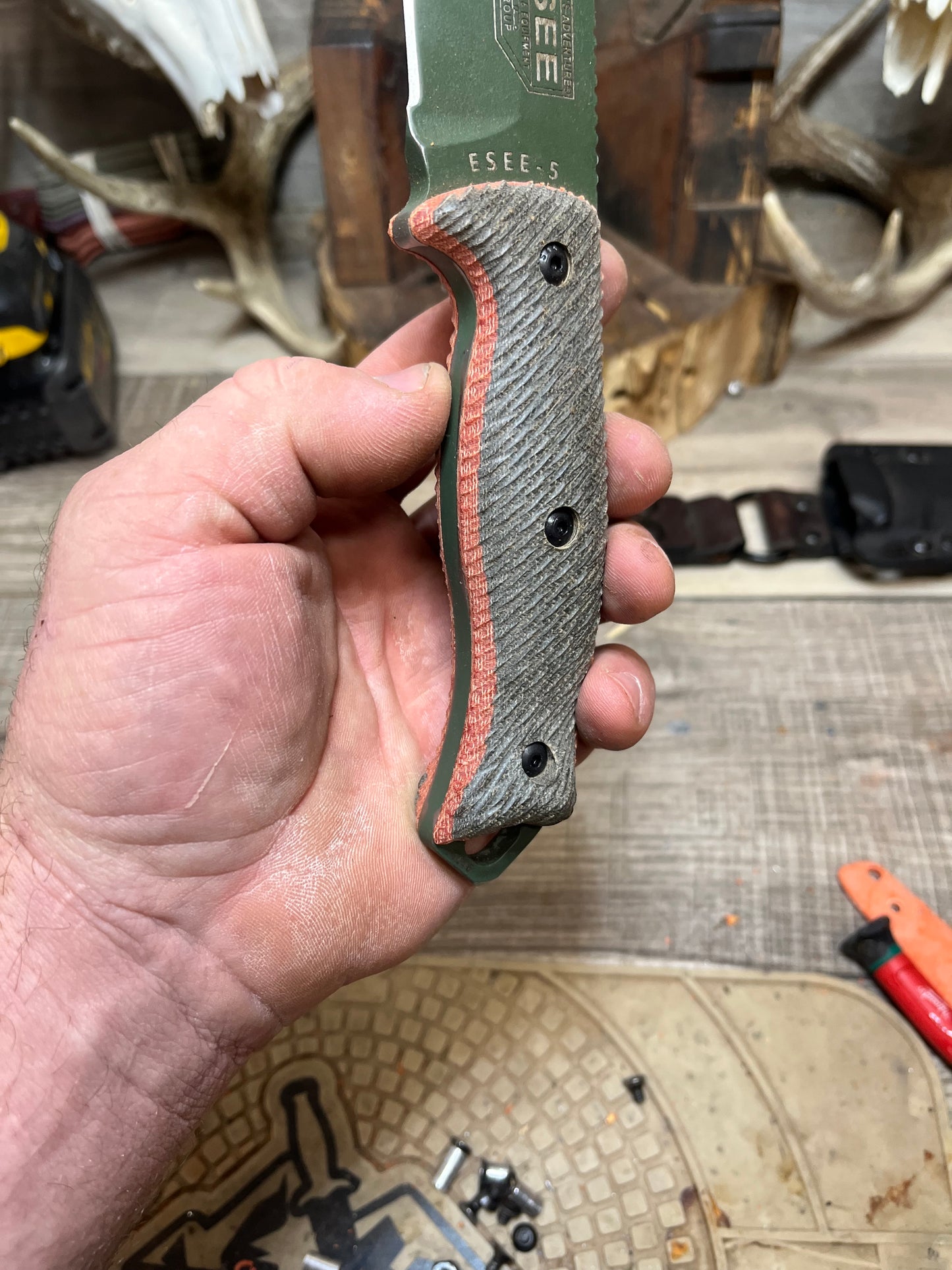 Esee: 5 & 6 - Canvas Micarta Handles (Knife NOT Included) - Carroll's Custom Scales