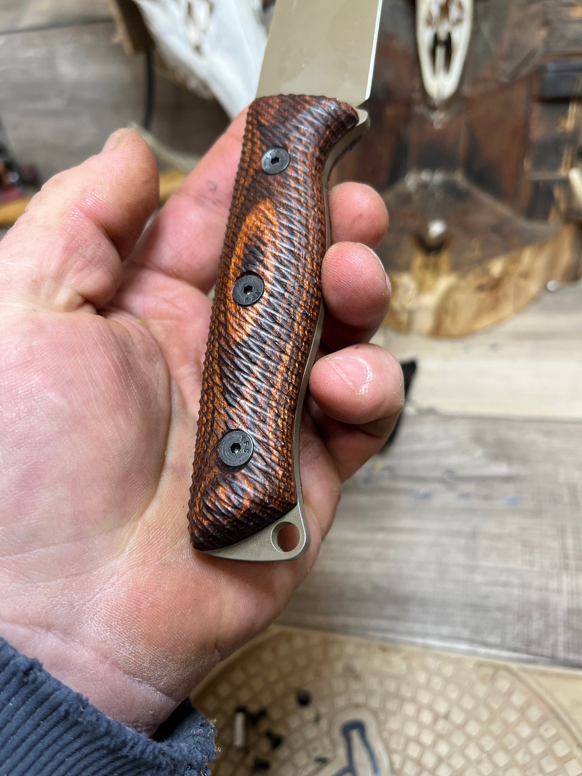 White River Knife & Tool: Ursus 45 - Dymalux Handles (Knife NOT Included) - Carroll's Custom Scales