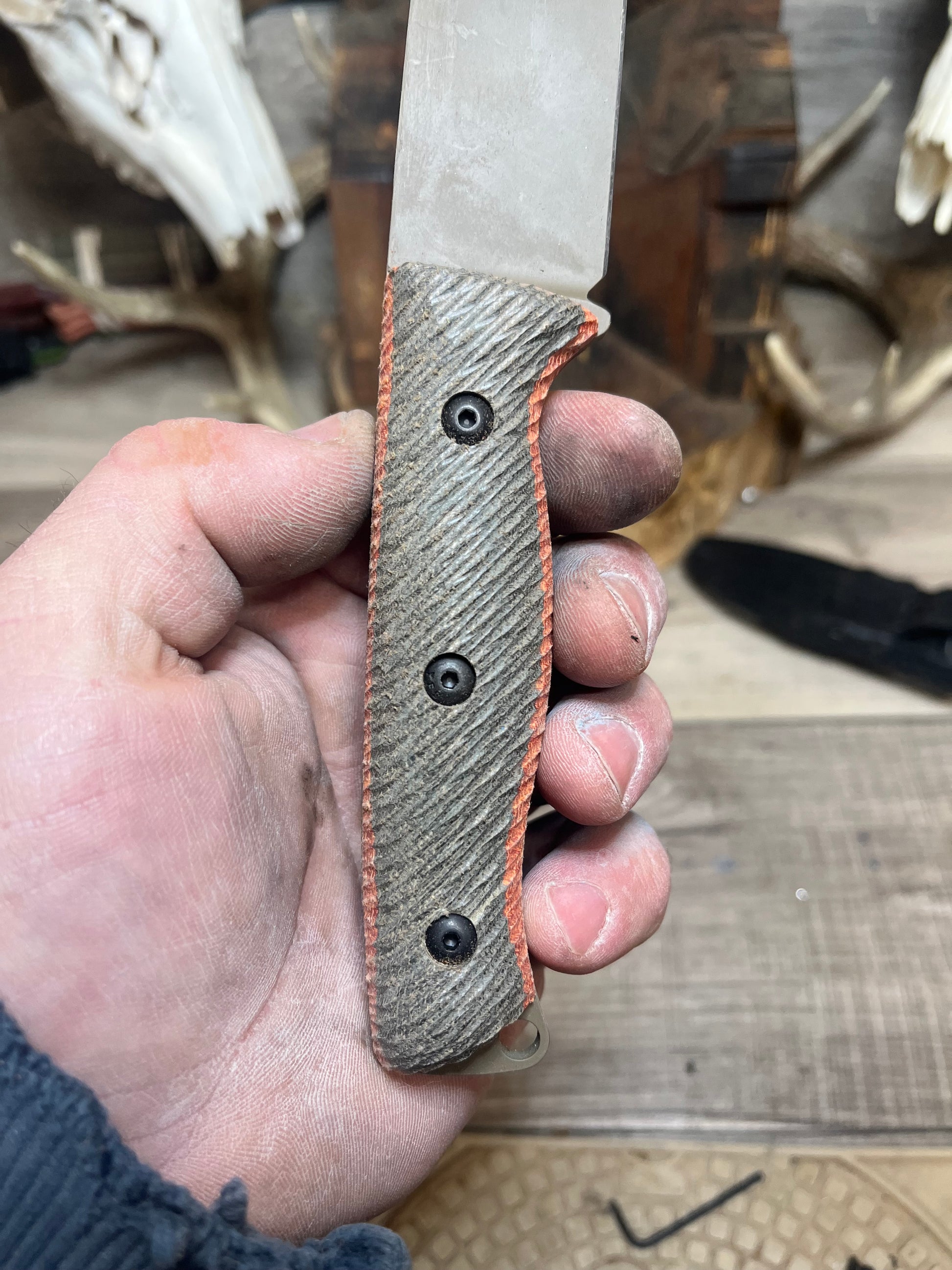 White River Knife & Tool: Ursus 45 - Canvas Micarta Handles (Knife NOT Included) - Carroll's Custom Scales