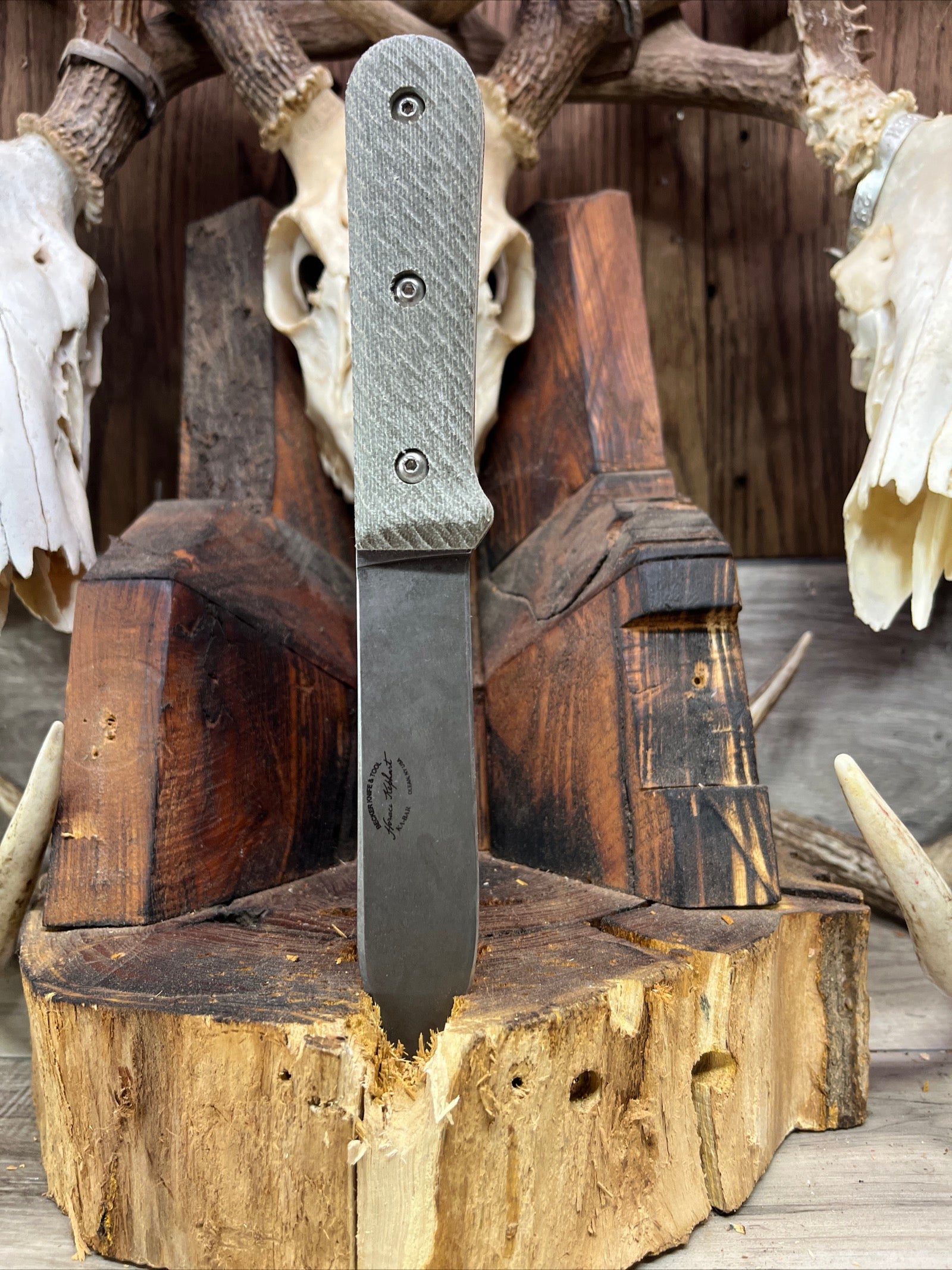 KA-BAR: Becker Kephart BK62 - Canvas Micarta Handles (Knife NOT Included) - Carroll's Custom Scales