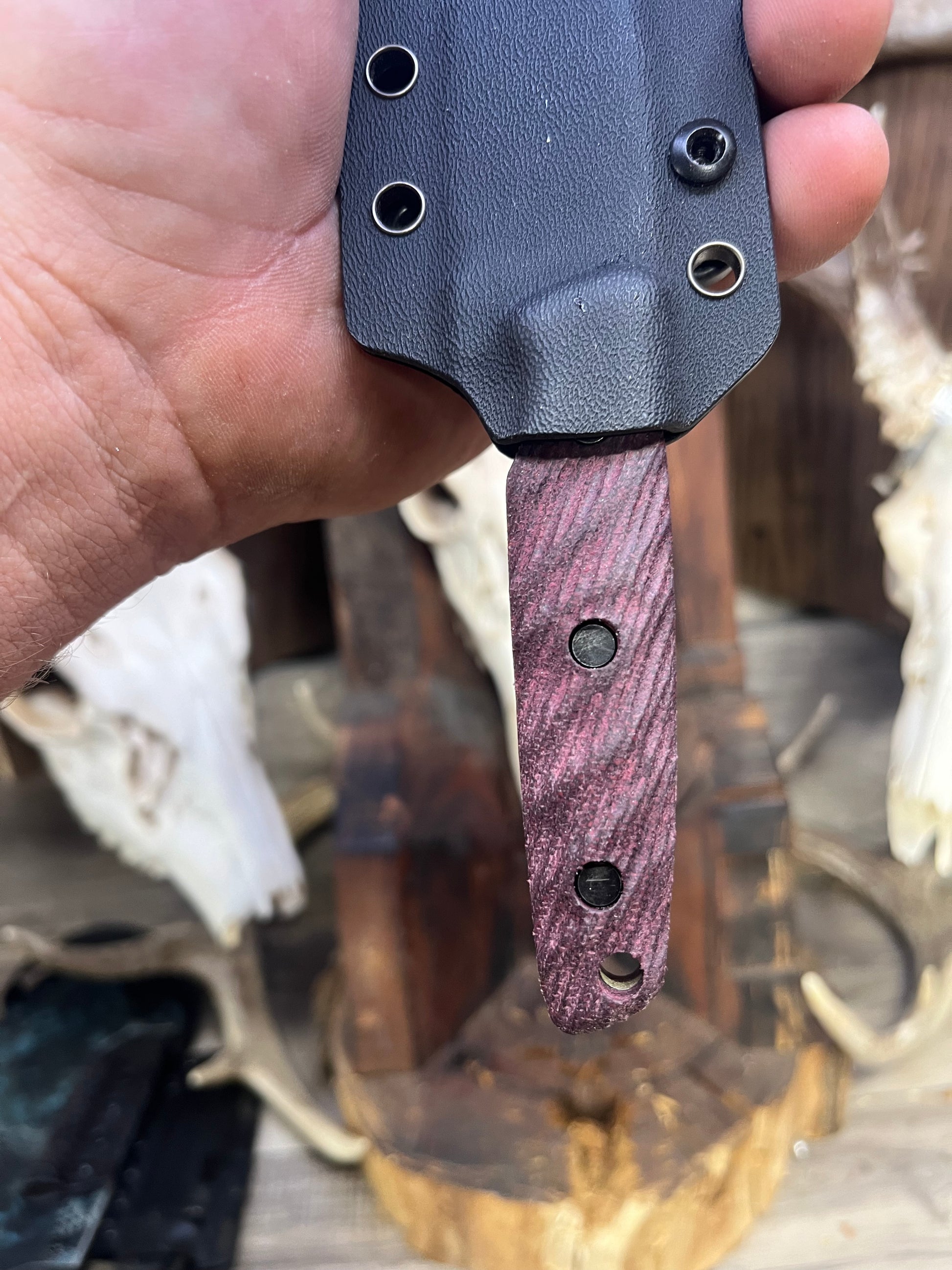 Vosteed: Mink - Dymalux Handles (Knife NOT Included) - Carroll's Custom Scales