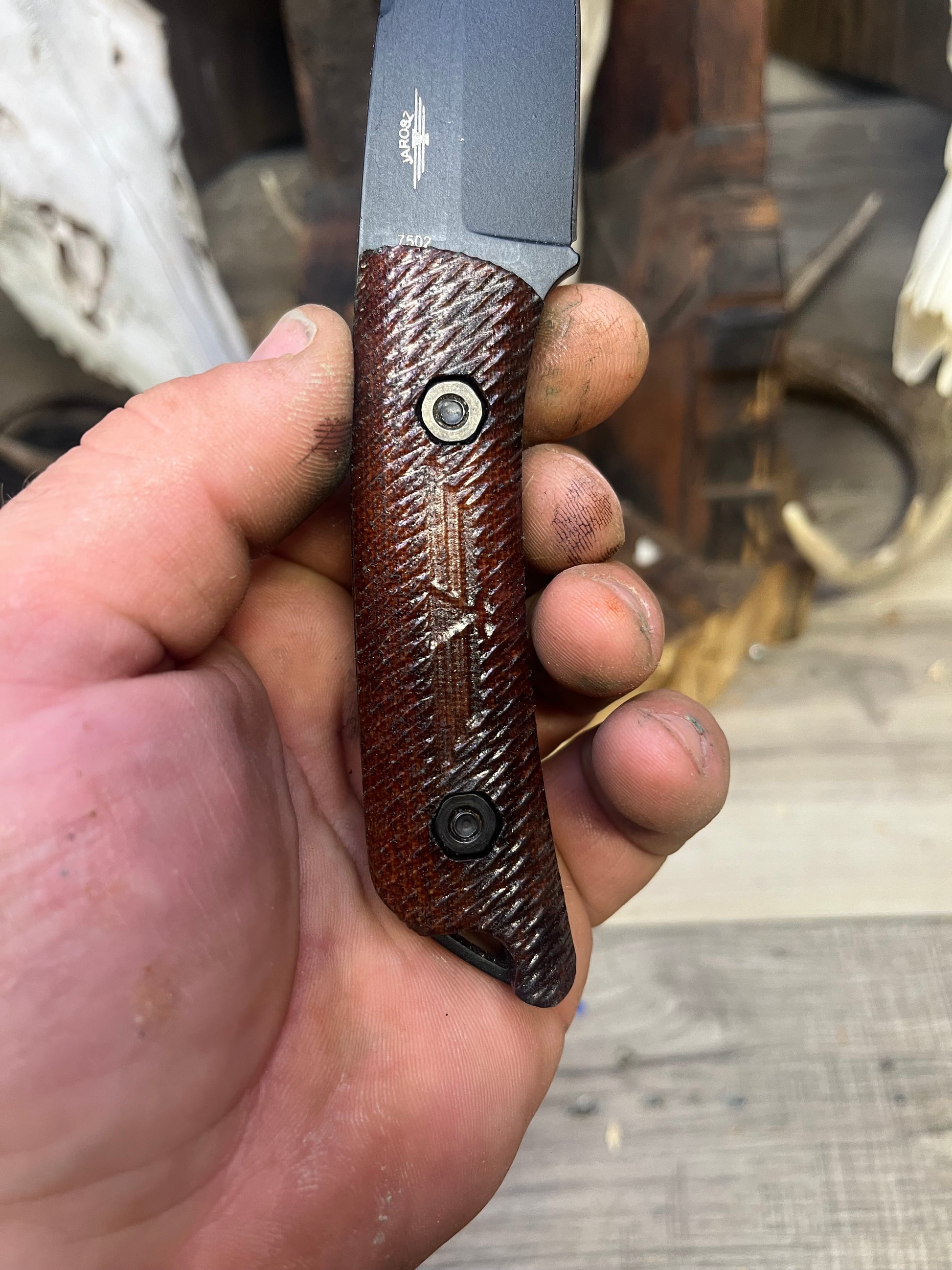 KA-BAR: Globetrotter - Canvas Micarta Handles (Knife NOT Included) - Carroll's Custom Scales