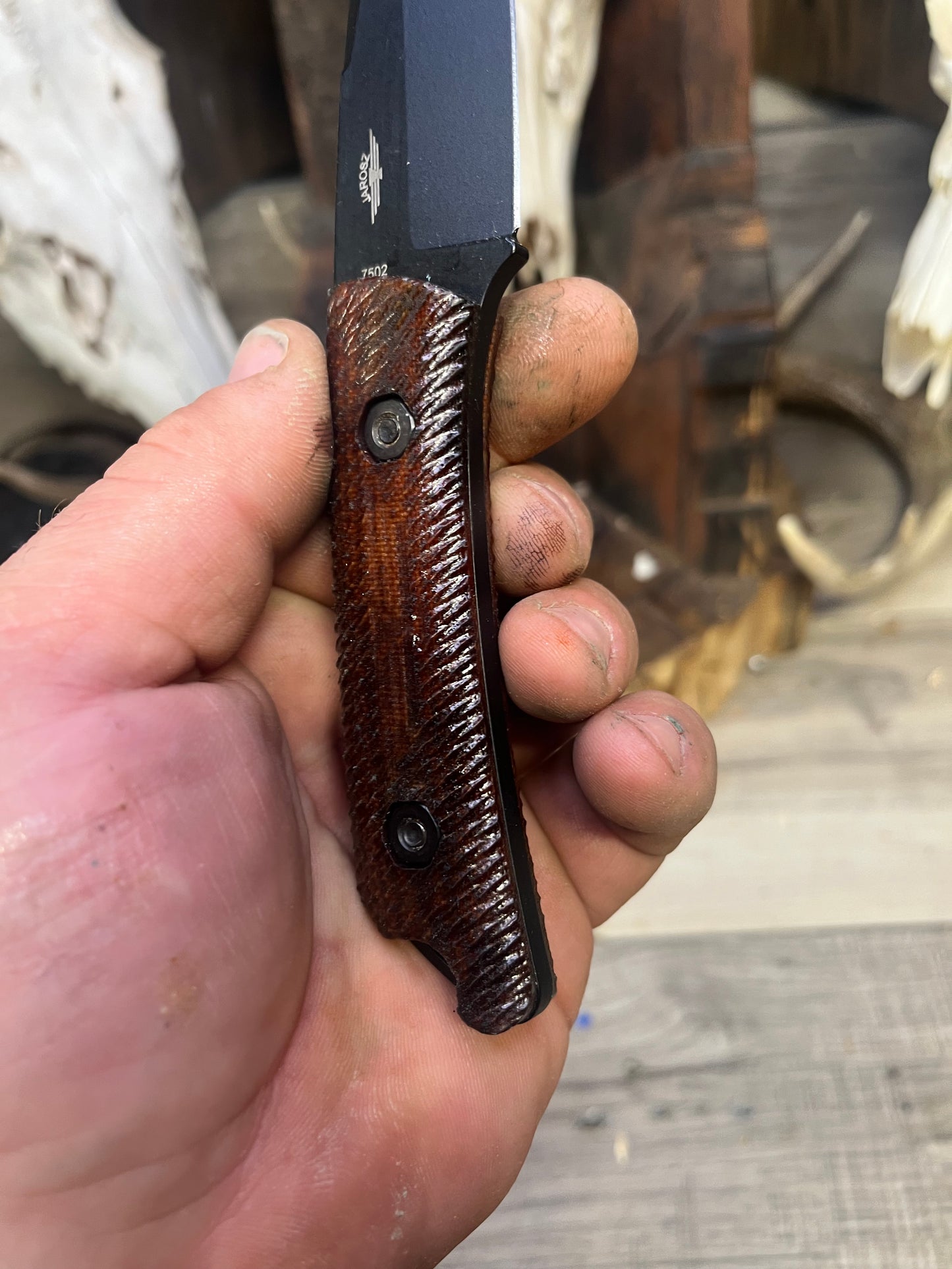 KA-BAR: Globetrotter - Canvas Micarta Handles (Knife NOT Included) - Carroll's Custom Scales