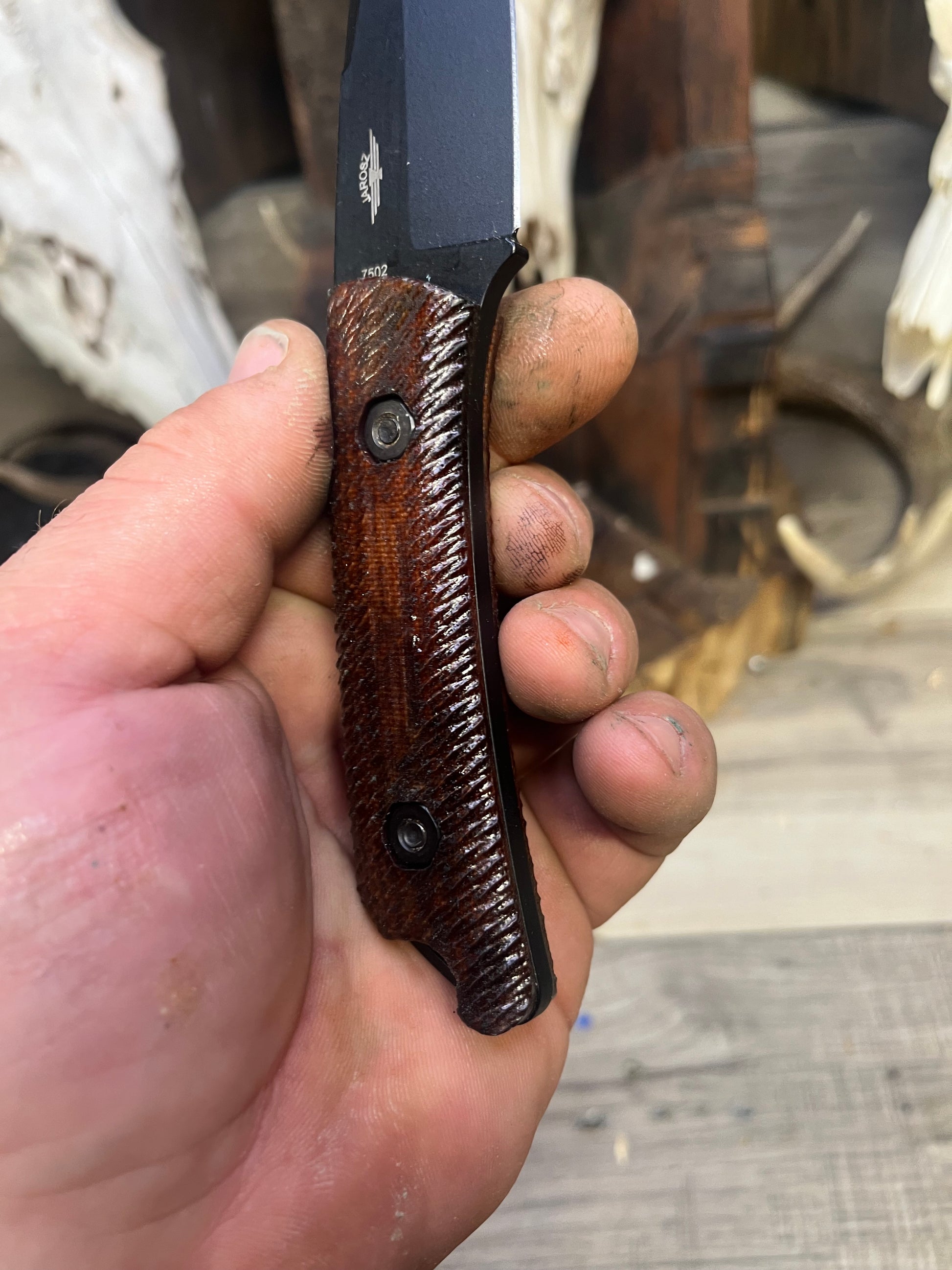 KA-BAR: Globetrotter - Canvas Micarta Handles (Knife NOT Included) - Carroll's Custom Scales