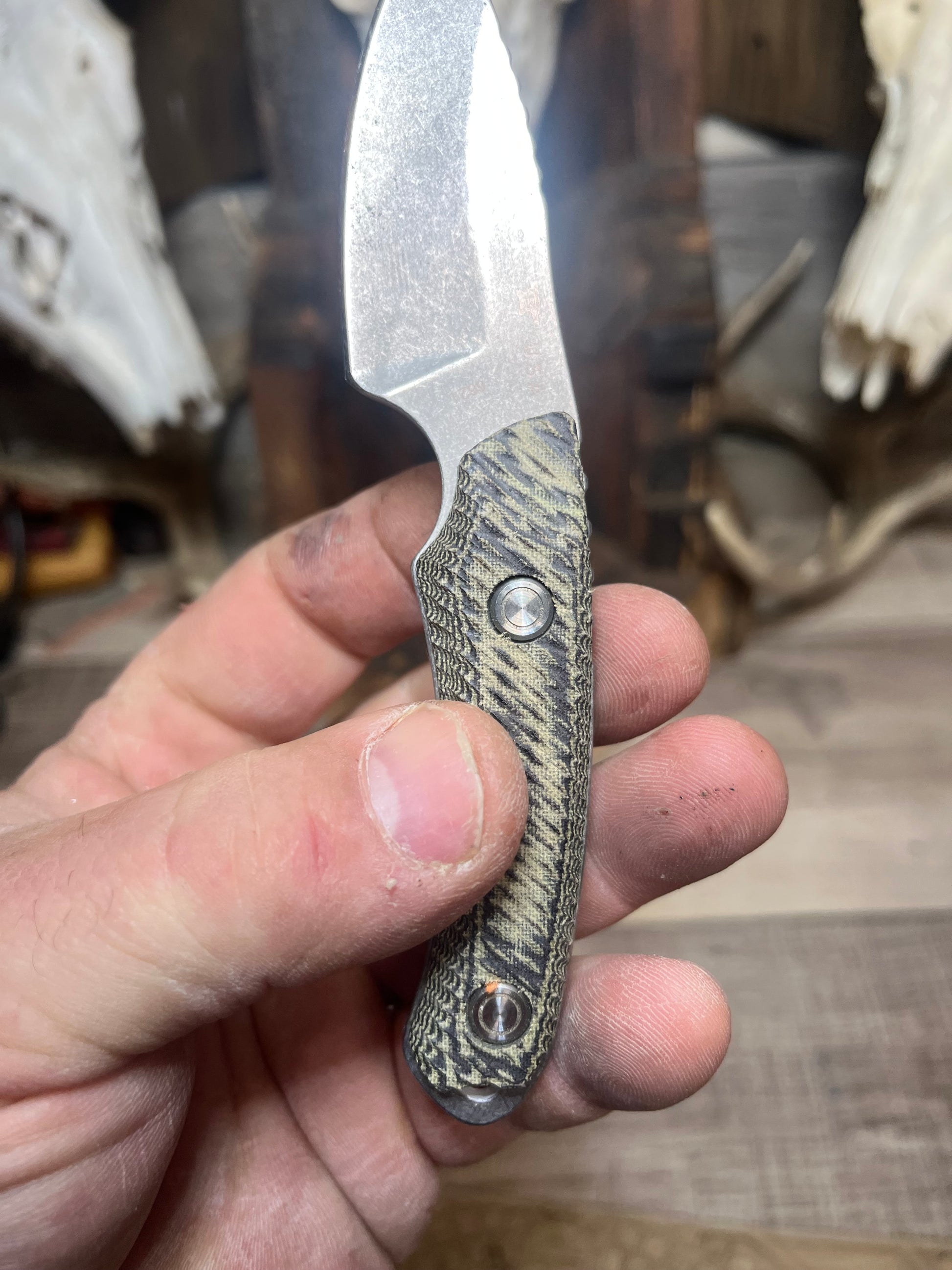 Buck Knives: 662 Alpha Scout - Canvas Micarta Handles (Knife NOT Included) - Carroll's Custom Scales