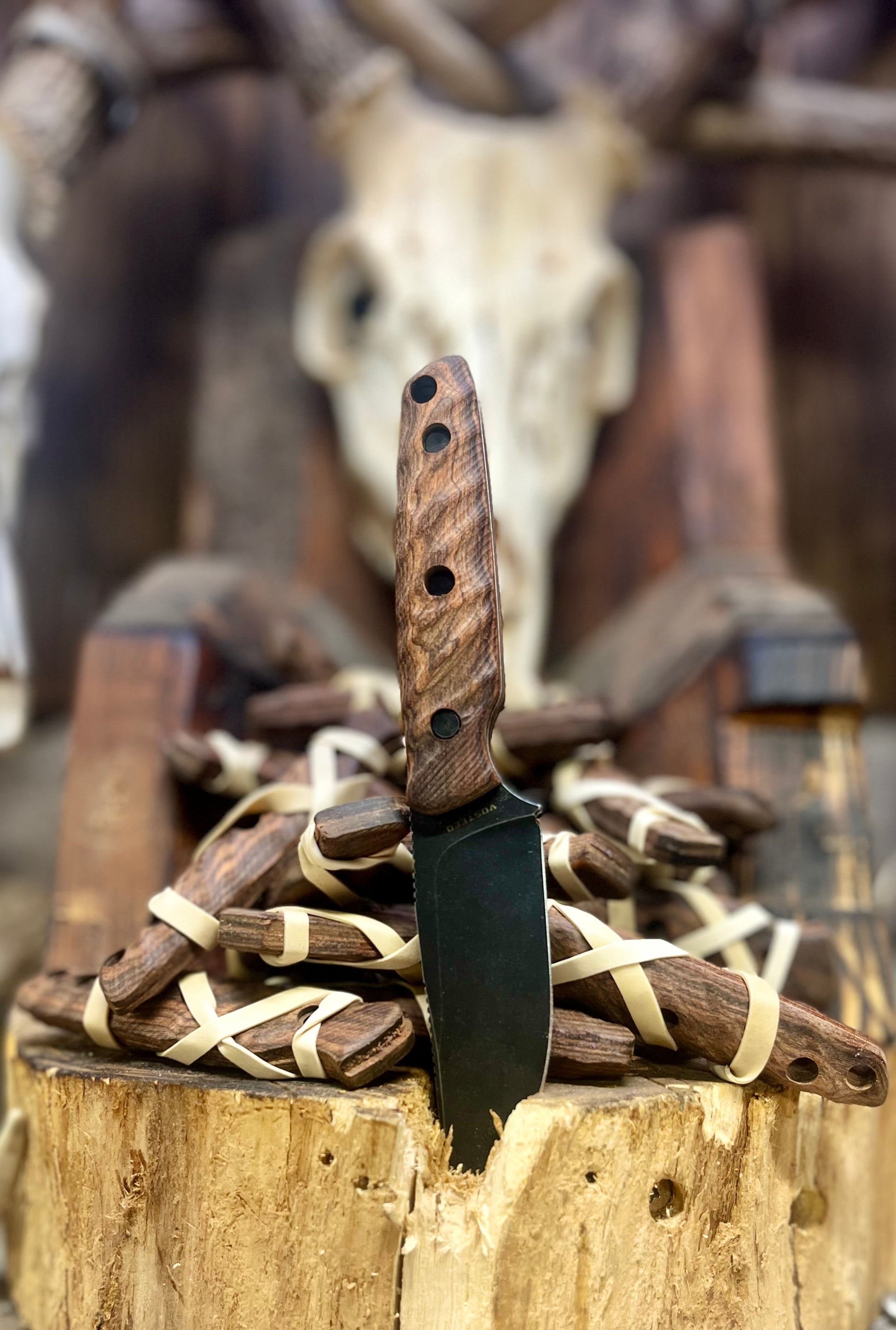 Vosteed: Mink - Dymalux Handles (Knife NOT Included) - Carroll's Custom Scales