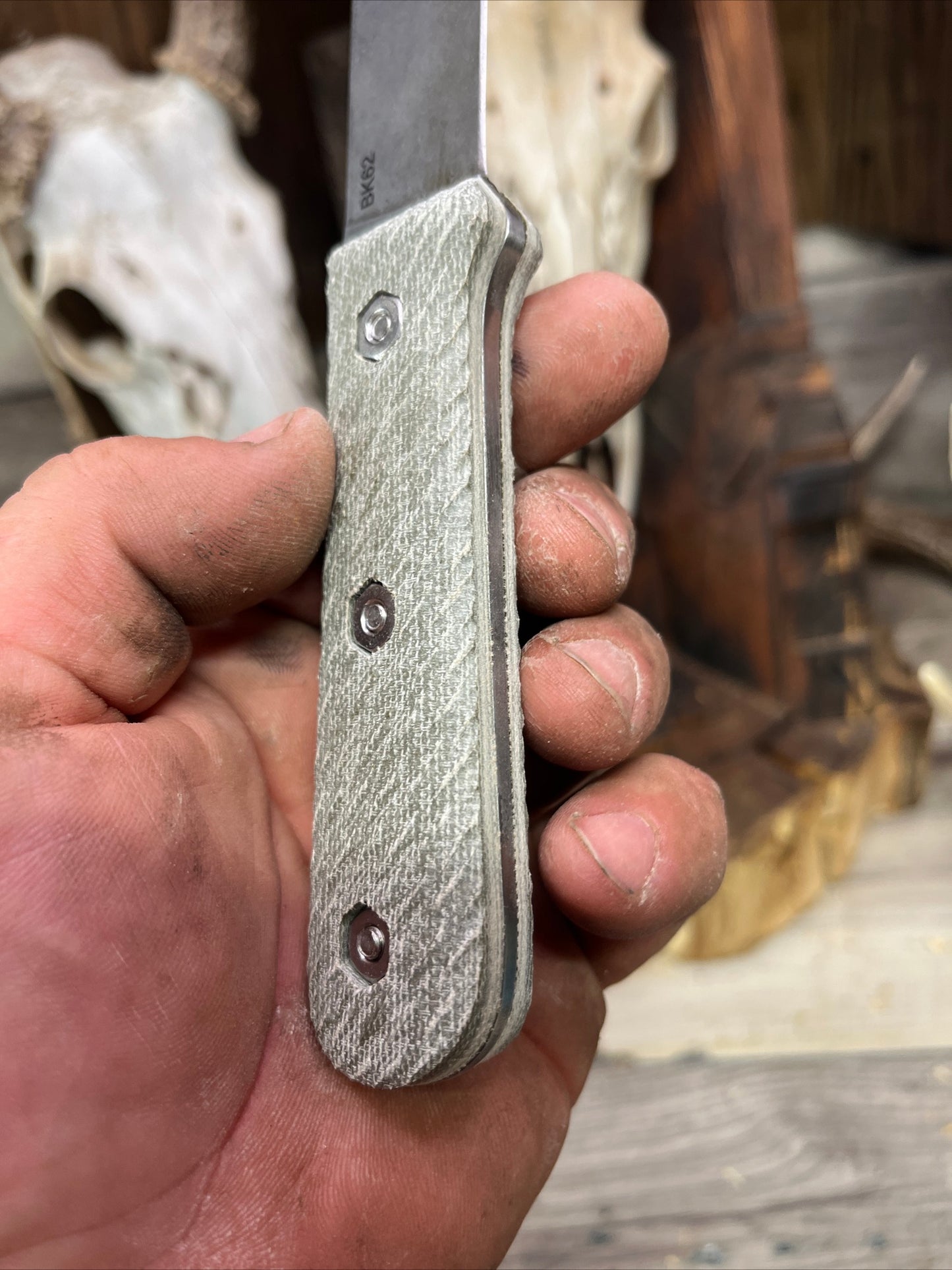 KA-BAR: Becker Kephart BK62 - Canvas Micarta Handles (Knife NOT Included) - Carroll's Custom Scales