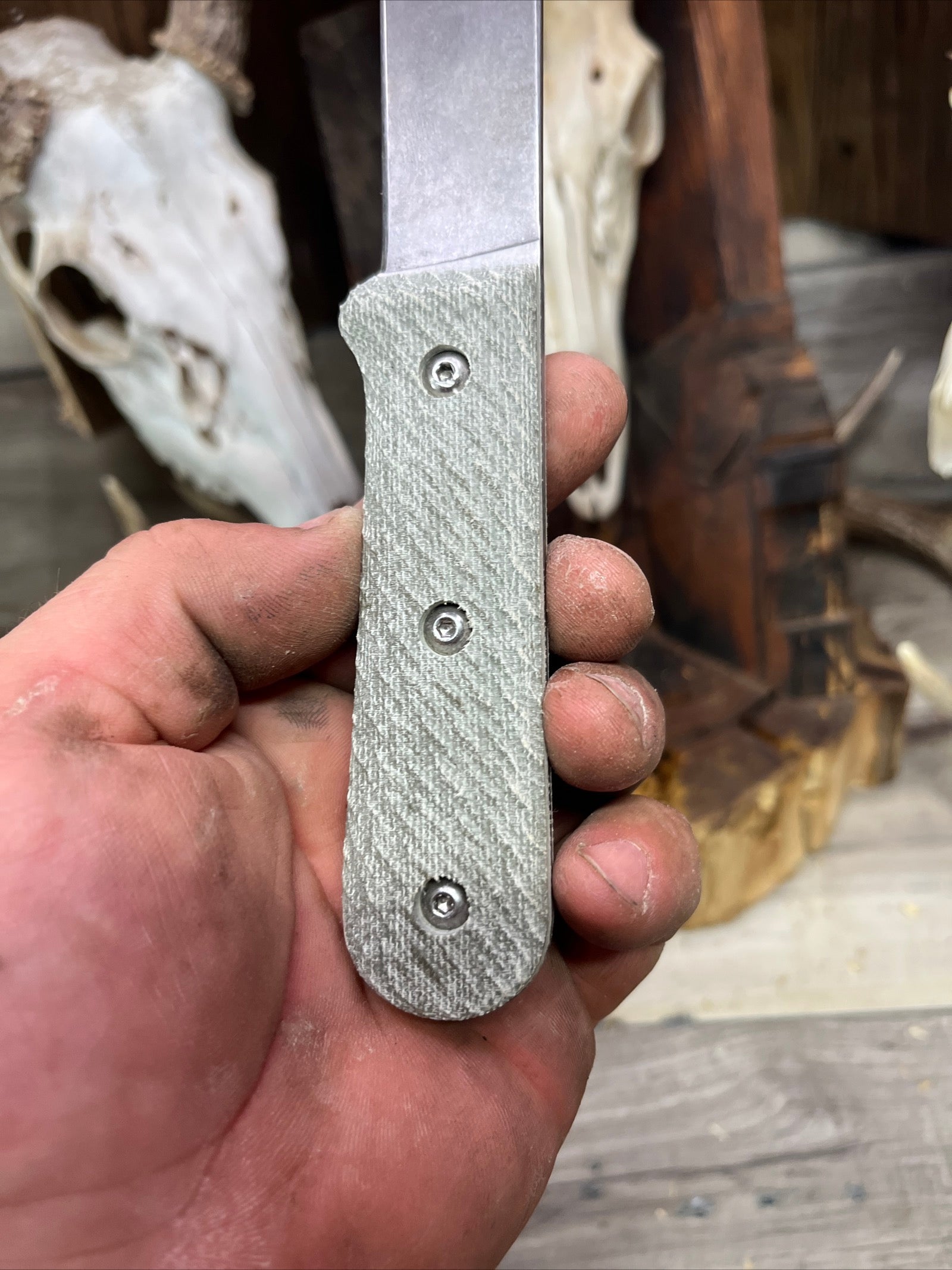 KA-BAR: Becker Kephart BK62 - Canvas Micarta Handles (Knife NOT Included) - Carroll's Custom Scales