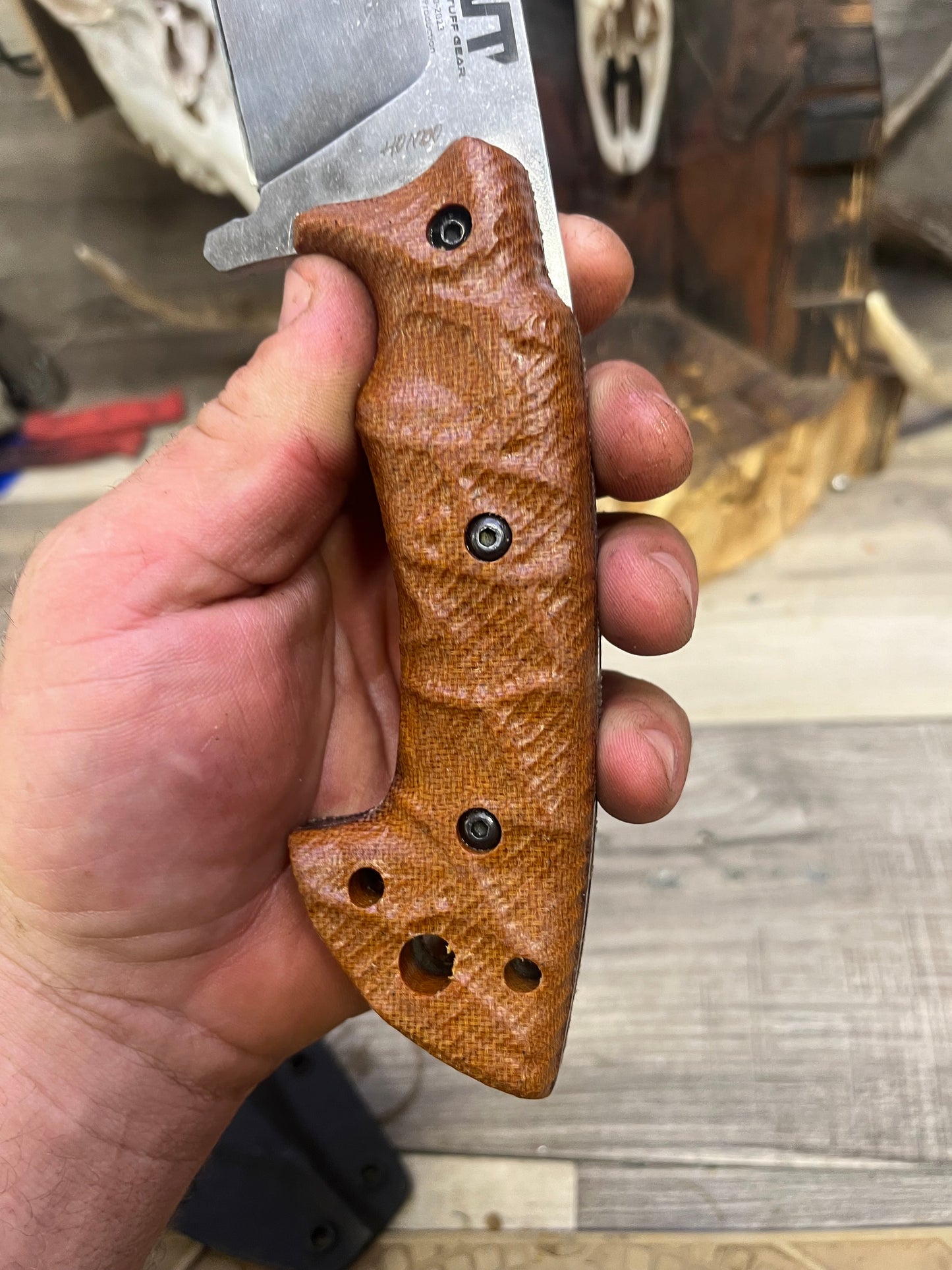 Work Tuff Gear: Hondo - Canvas Micarta Handles (Knife NOT Included) - Carroll's Custom Scales