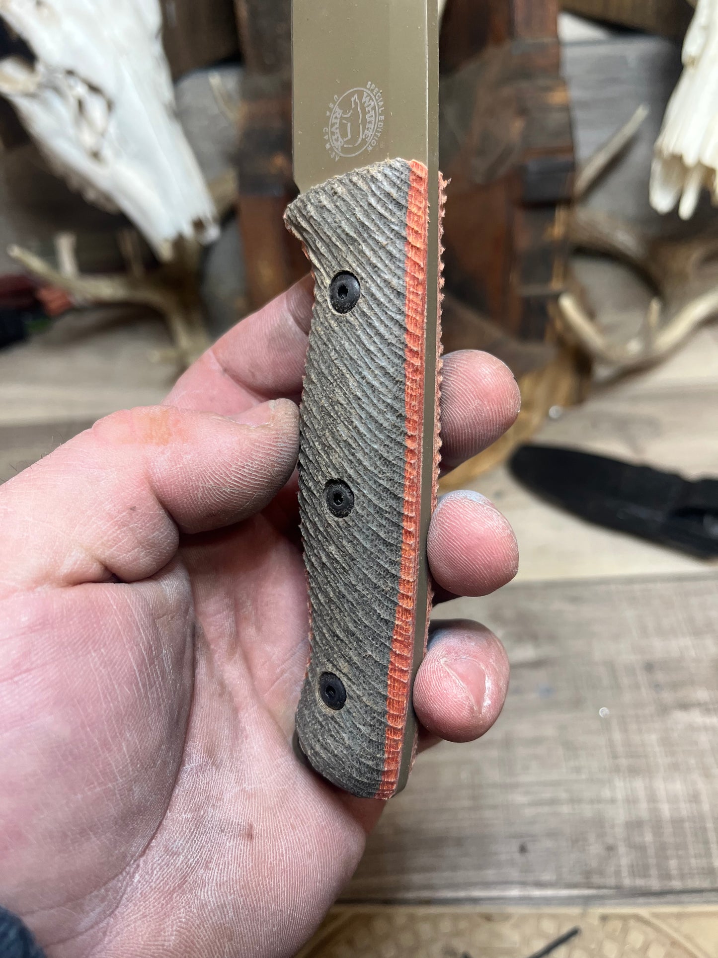 White River Knife & Tool: Ursus 45 - Canvas Micarta Handles (Knife NOT Included) - Carroll's Custom Scales