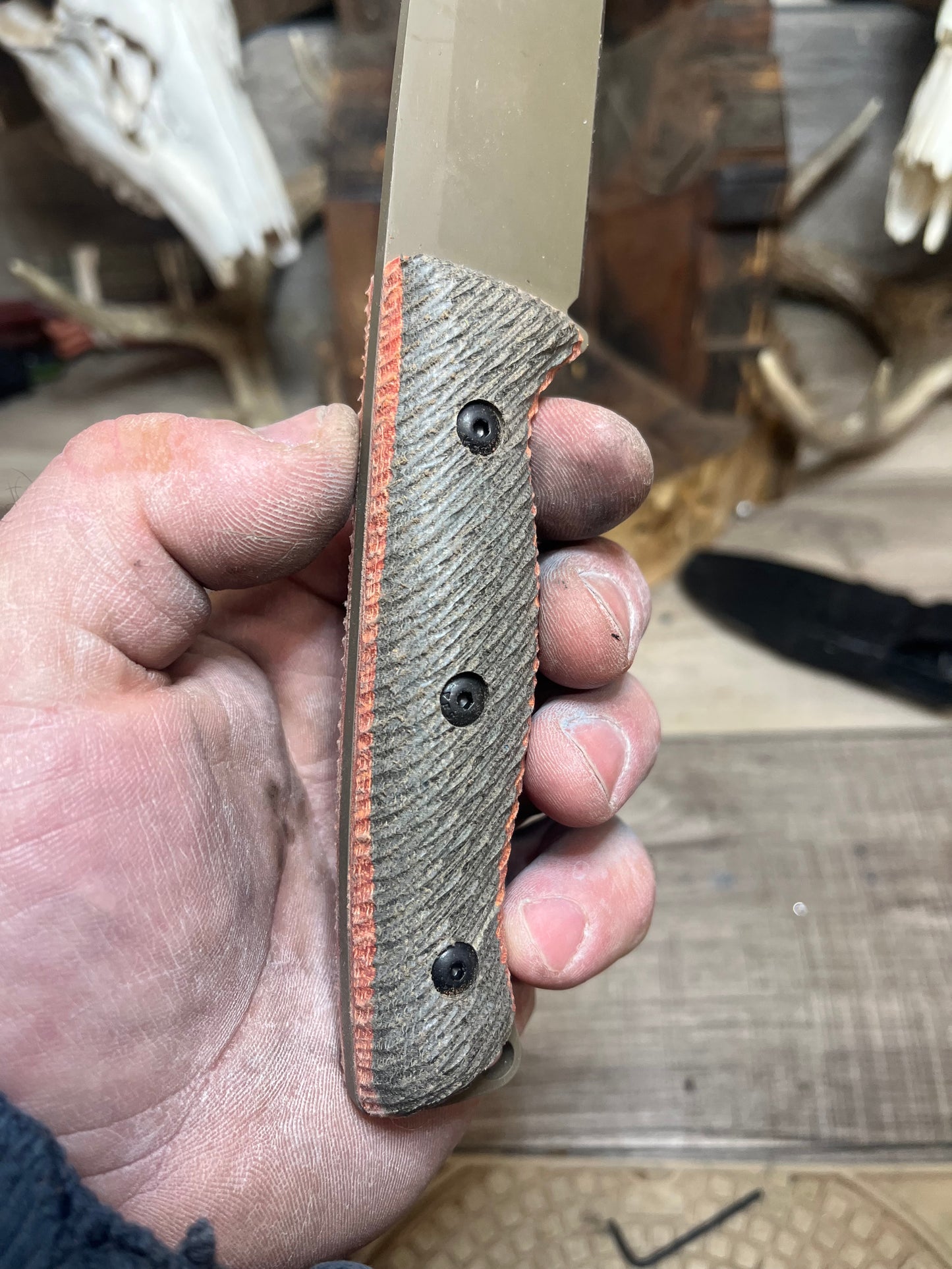 White River Knife & Tool: Ursus 45 - Canvas Micarta Handles (Knife NOT Included) - Carroll's Custom Scales