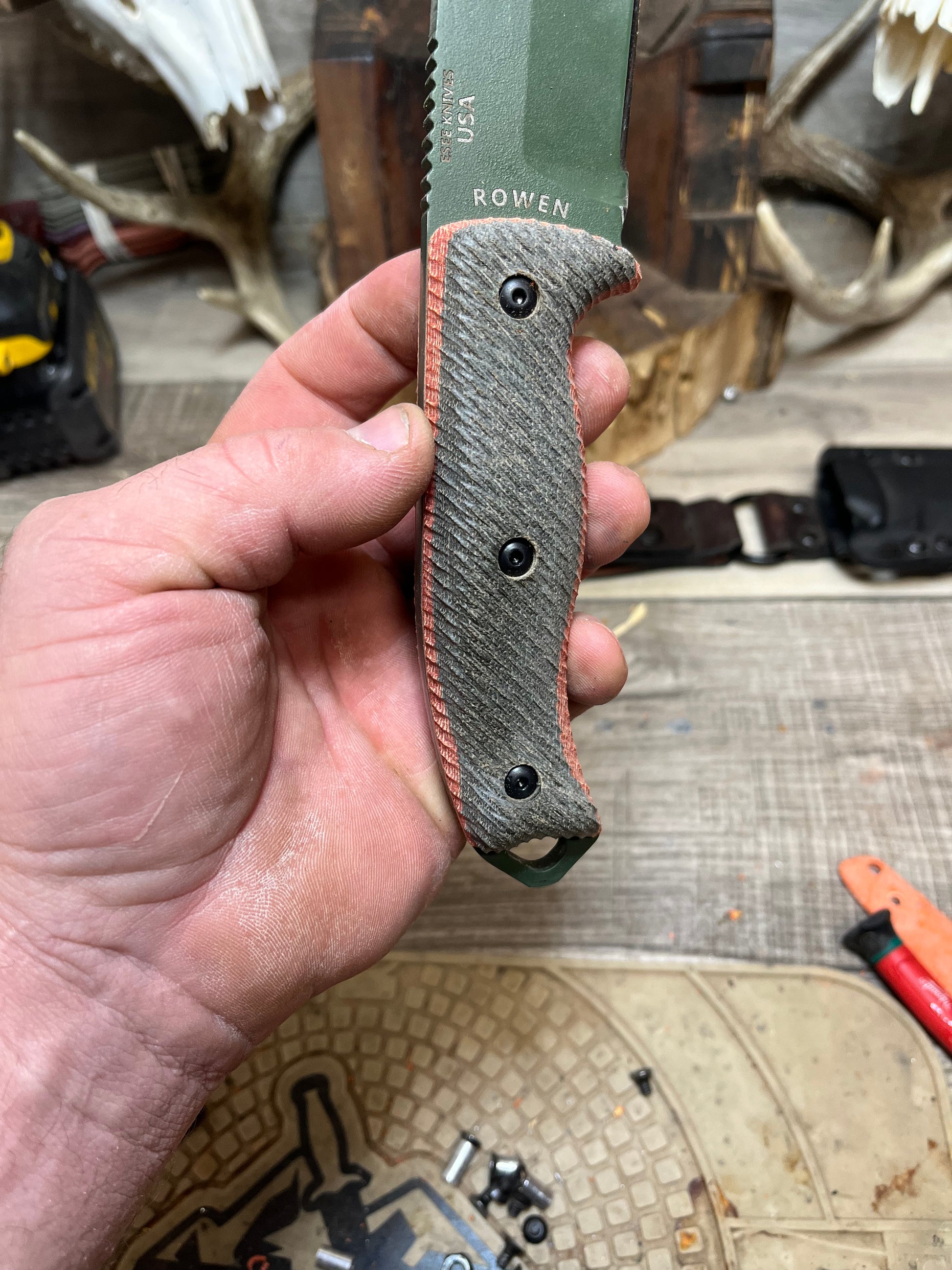 Esee: 5 & 6 - Canvas Micarta Handles (Knife NOT Included) - Carroll's Custom Scales