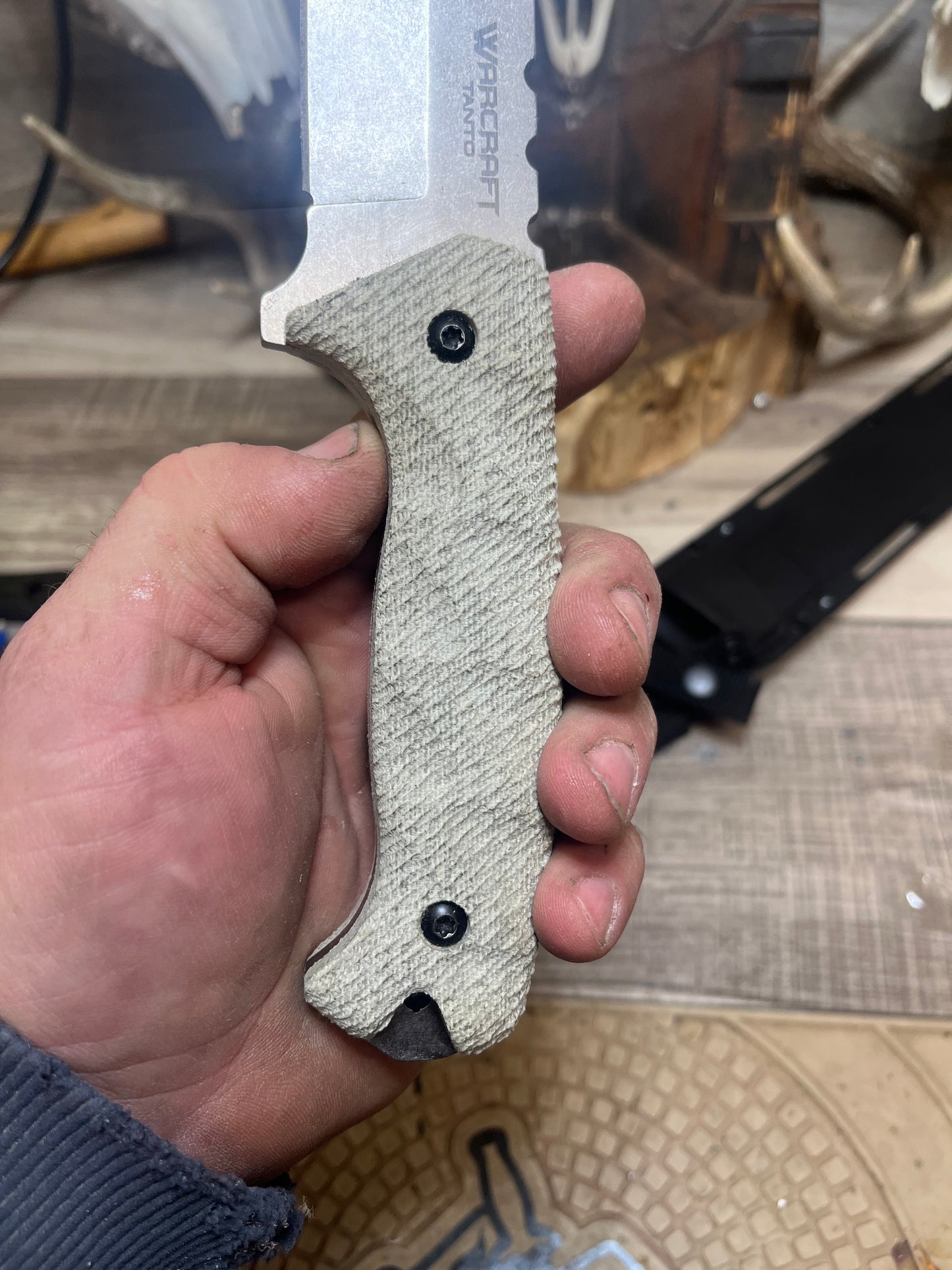 Cold Steel: WARCRAFT MAGNUM - Canvas Micarta Handles (Knife NOT Included) - Carroll's Custom Scales