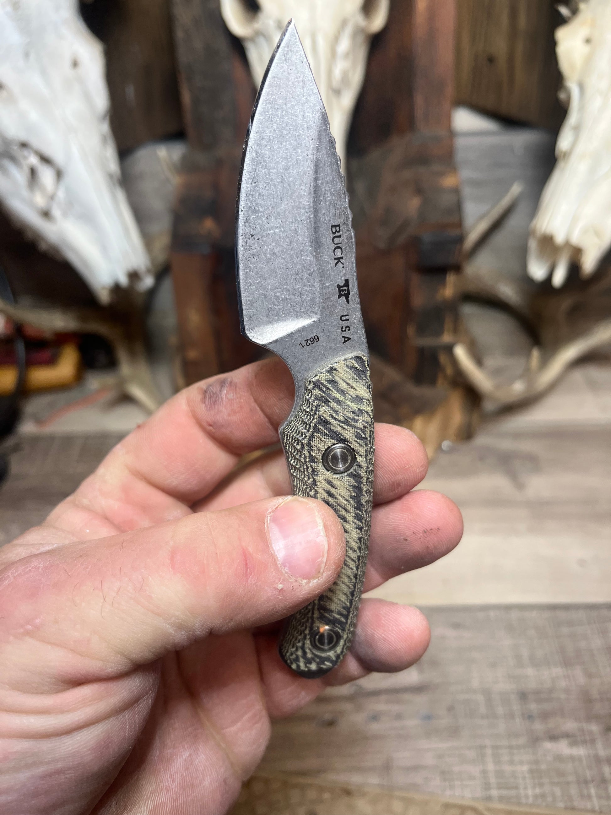 Buck Knives: 662 Alpha Scout - Canvas Micarta Handles (Knife NOT Included) - Carroll's Custom Scales