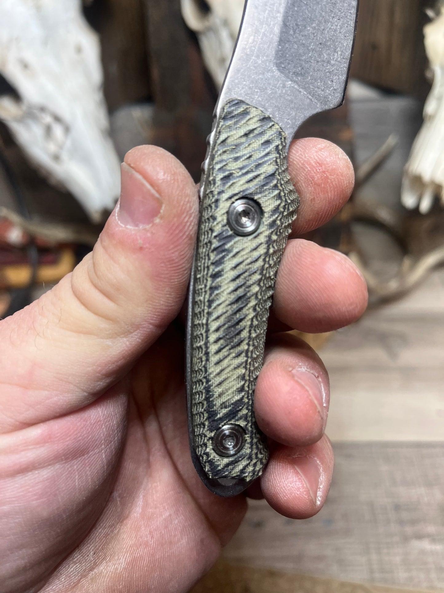 Buck Knives: 662 Alpha Scout - Canvas Micarta Handles (Knife NOT Included) - Carroll's Custom Scales