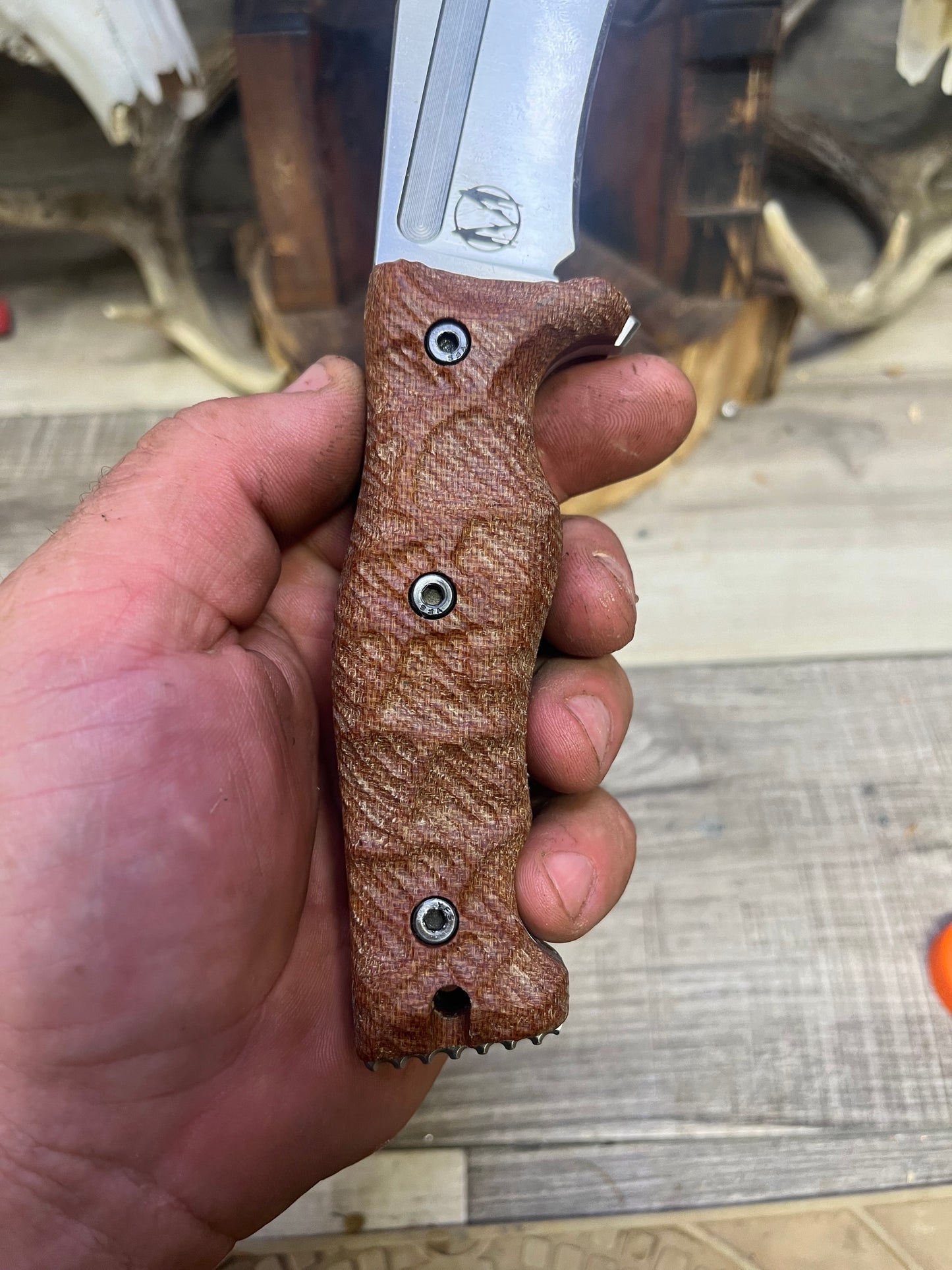 Work Tuff Gear: Little Evil (Gen 2) - Canvas Micarta Handles (Knife NOT Included) - Carroll's Custom Scales