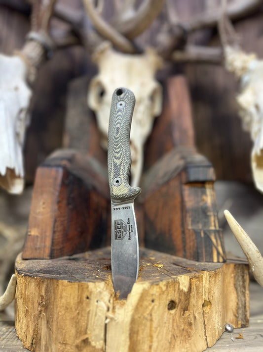 Esee: Ashley Game Knife (AGK) - Canvas Micarta Handles (Knife NOT Included) - Carroll's Custom Scales