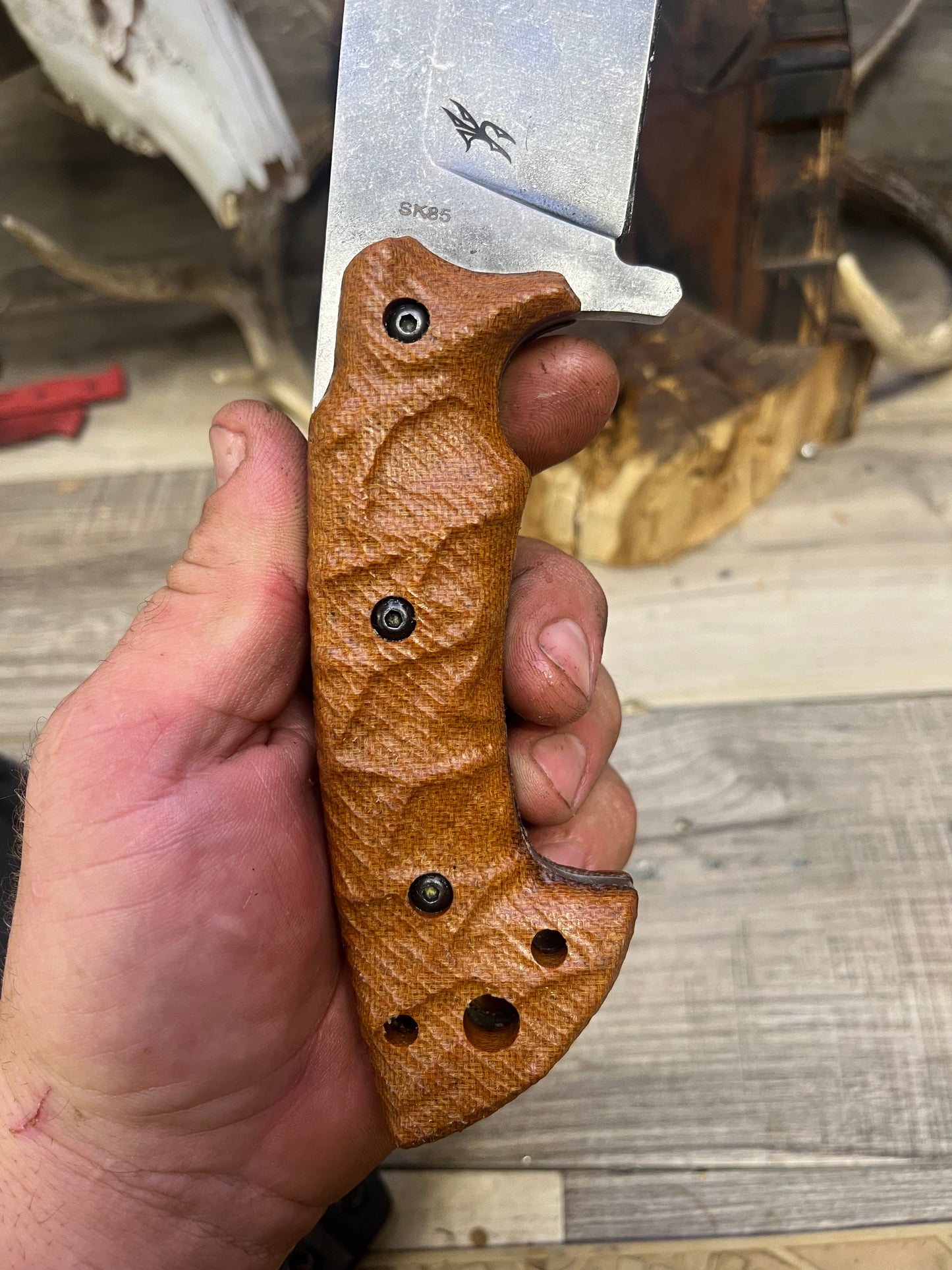 Work Tuff Gear: Hondo - Canvas Micarta Handles (Knife NOT Included) - Carroll's Custom Scales