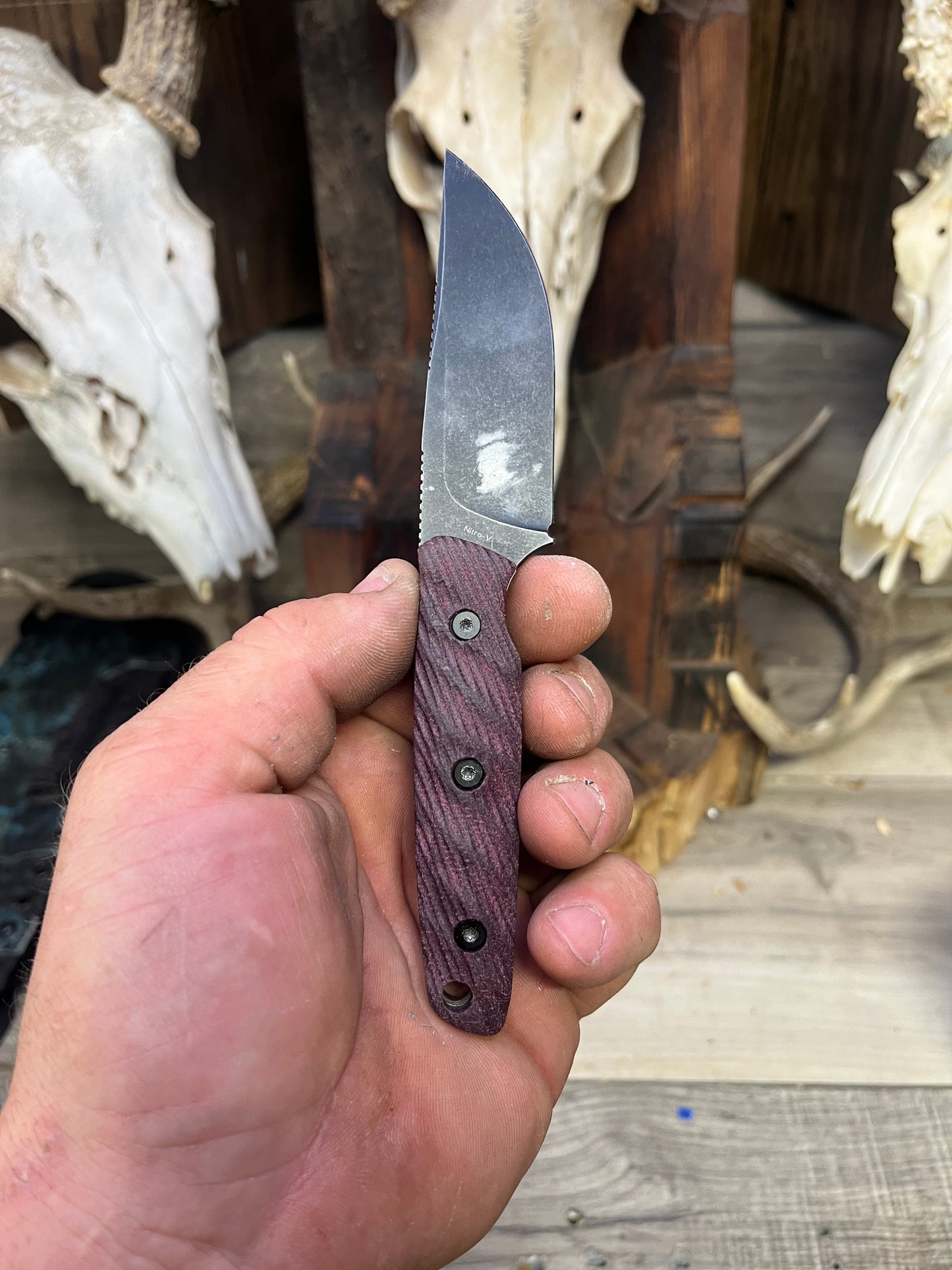 Vosteed: Mink - Dymalux Handles (Knife NOT Included) - Carroll's Custom Scales