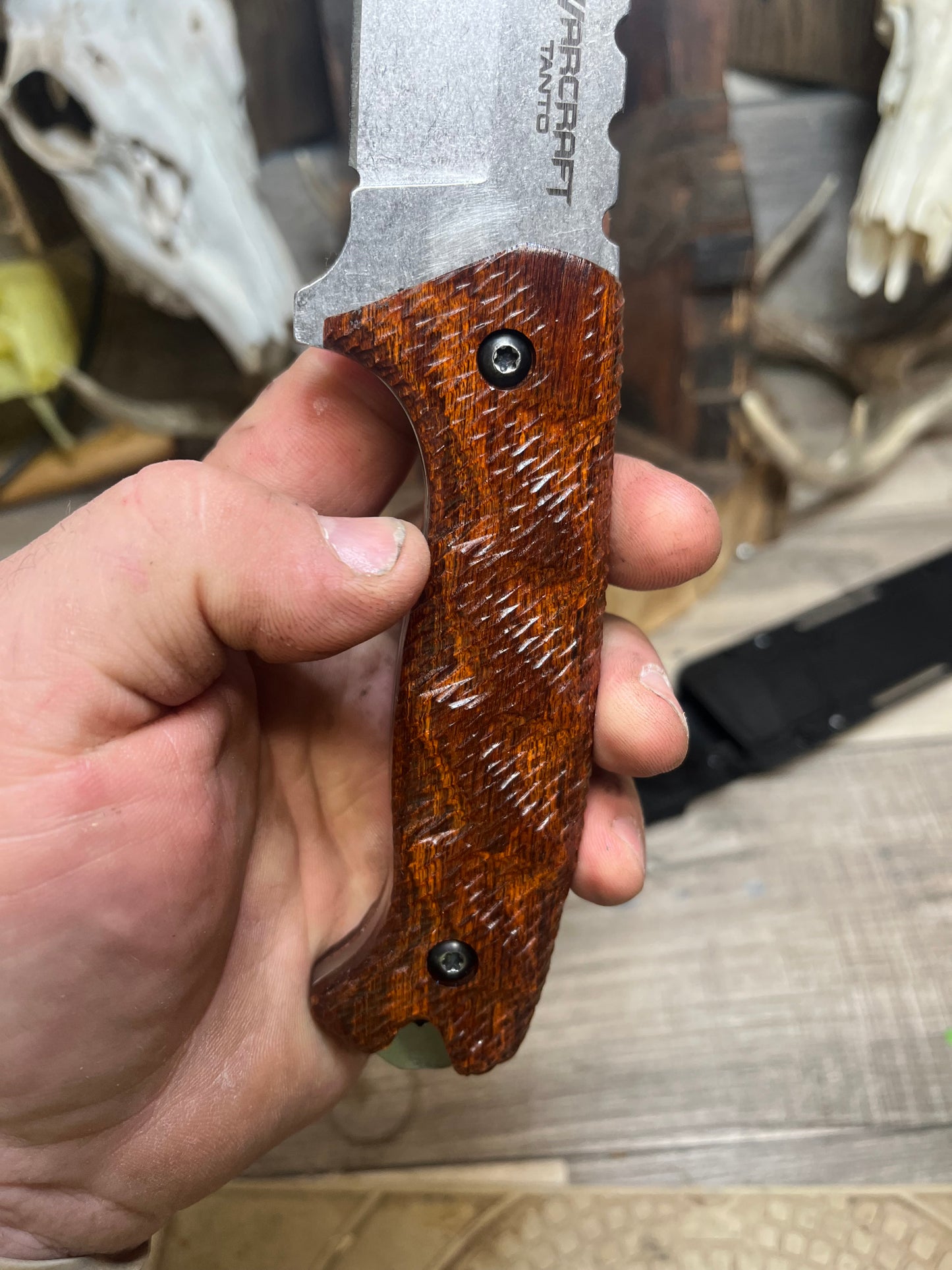 Cold Steel: WARCRAFT MAGNUM - Liberty Wood Handles (Knife NOT Included) - Carroll's Custom Scales