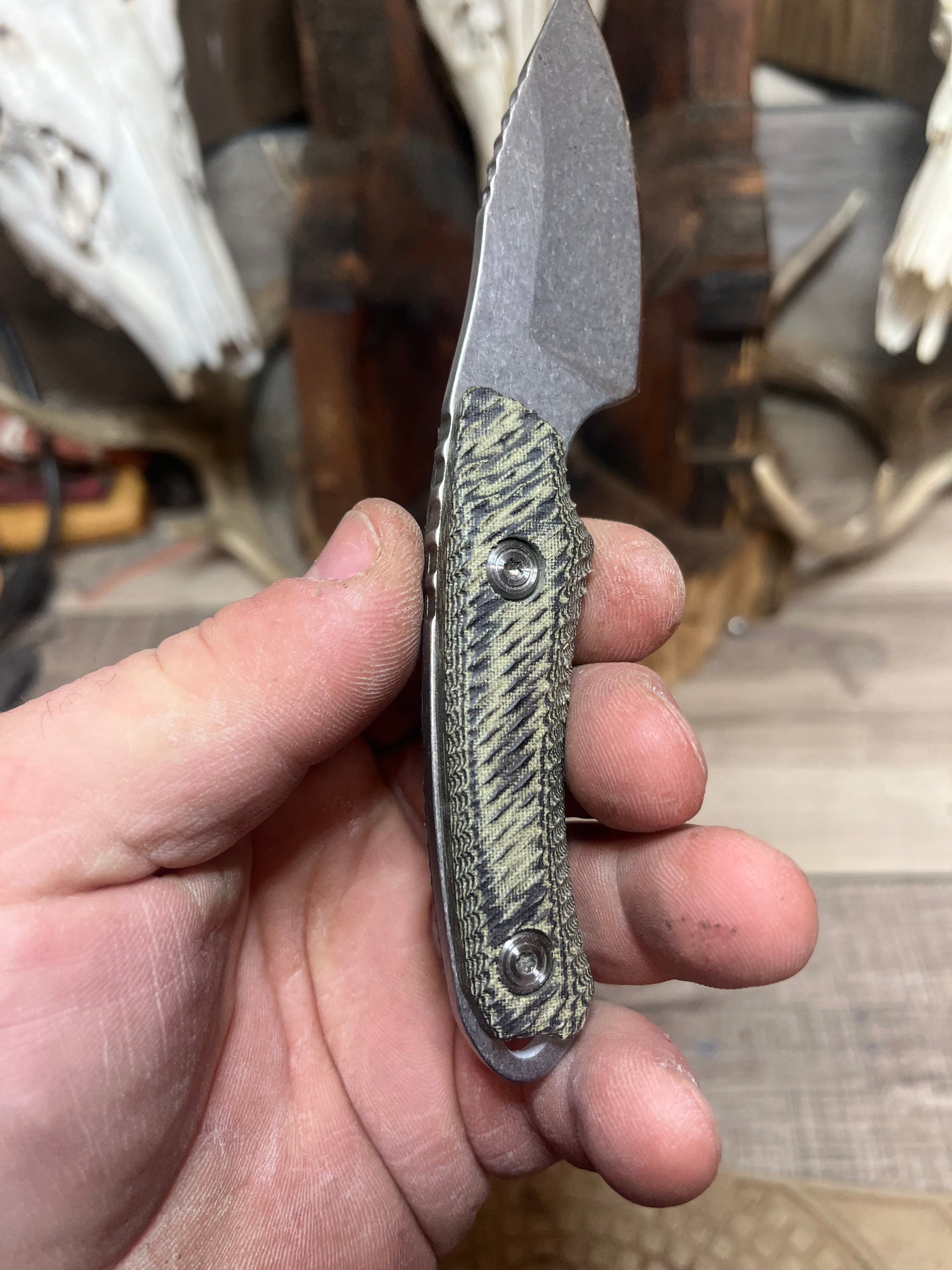 Buck Knives: 662 Alpha Scout - Canvas Micarta Handles (Knife NOT Included) - Carroll's Custom Scales