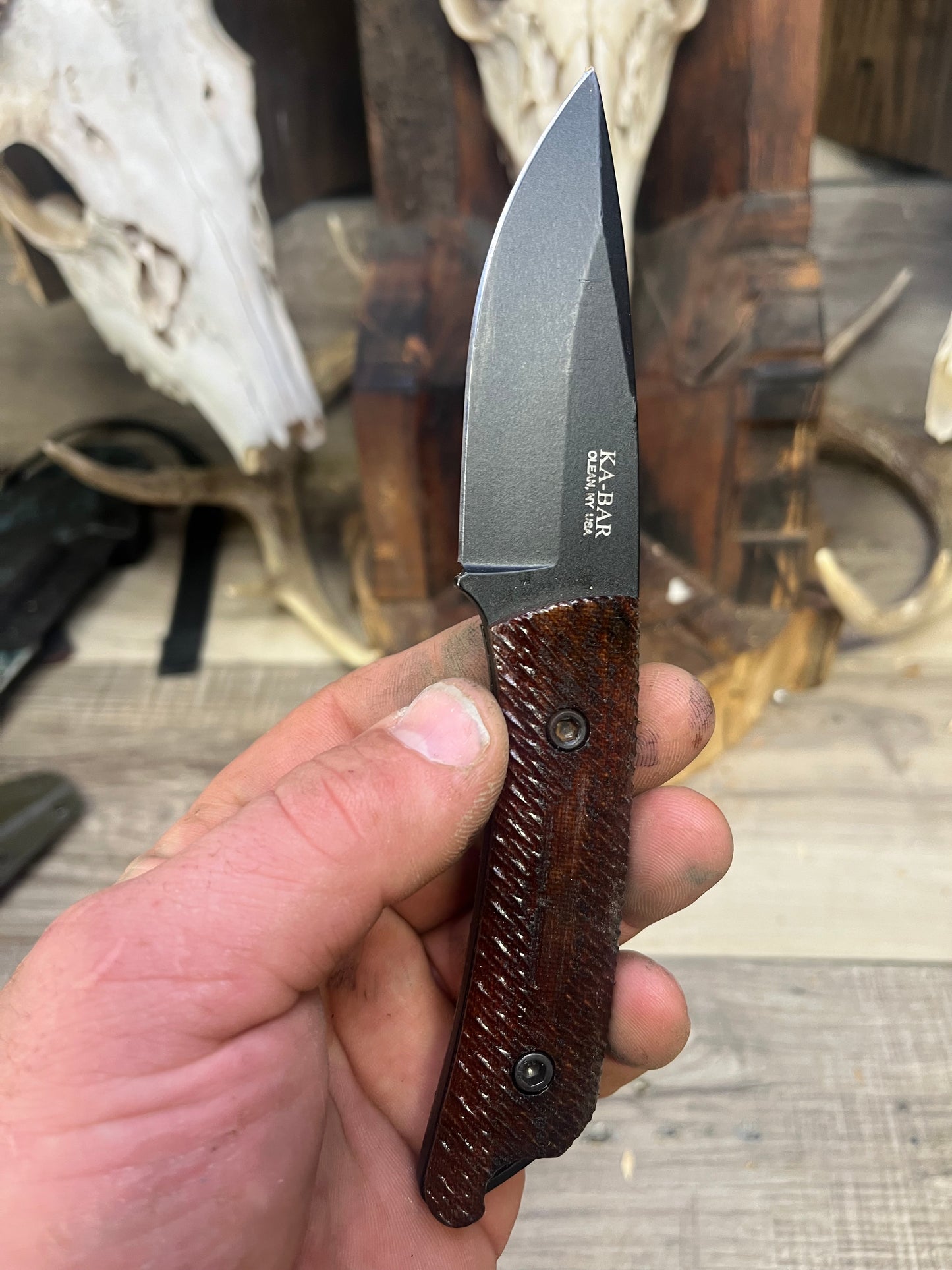 KA-BAR: Globetrotter - Canvas Micarta Handles (Knife NOT Included) - Carroll's Custom Scales