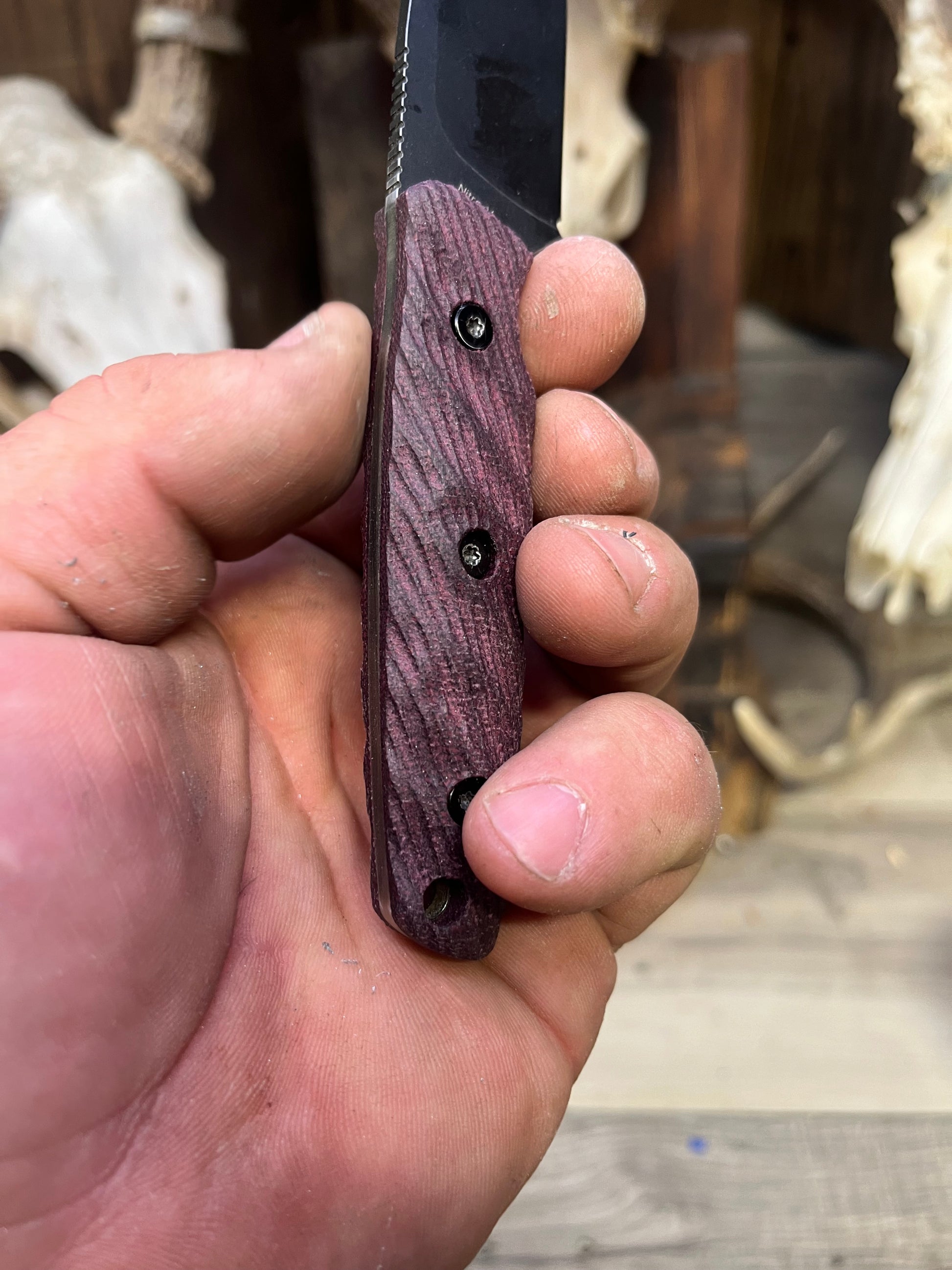 Vosteed: Mink - Dymalux Handles (Knife NOT Included) - Carroll's Custom Scales