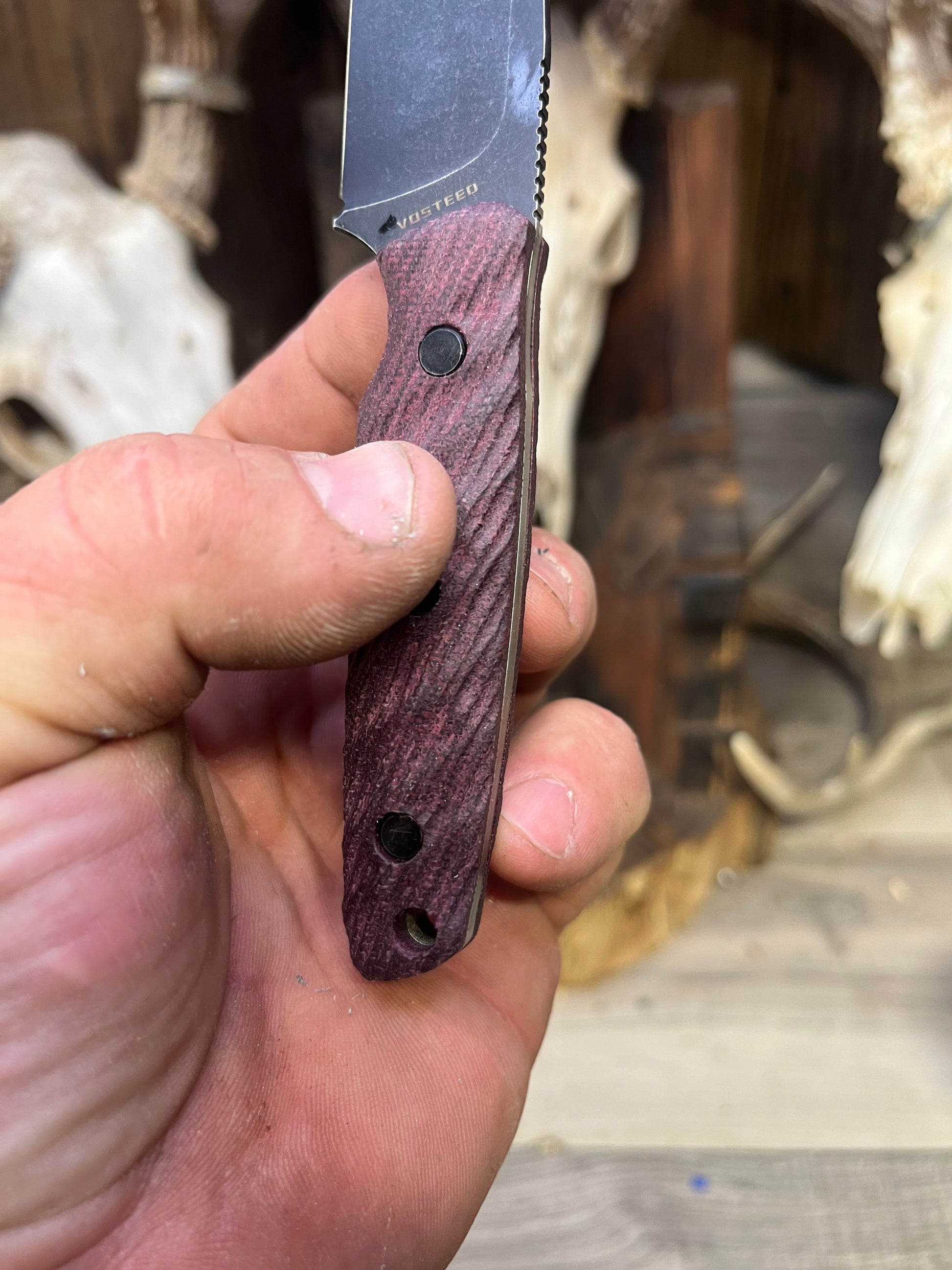 Vosteed: Mink - Dymalux Handles (Knife NOT Included) - Carroll's Custom Scales