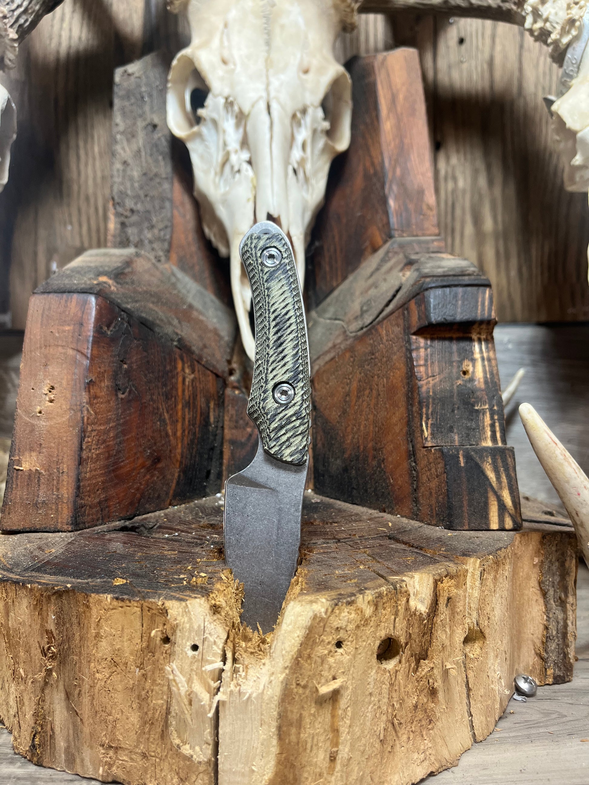 Buck Knives: 662 Alpha Scout - Canvas Micarta Handles (Knife NOT Included) - Carroll's Custom Scales