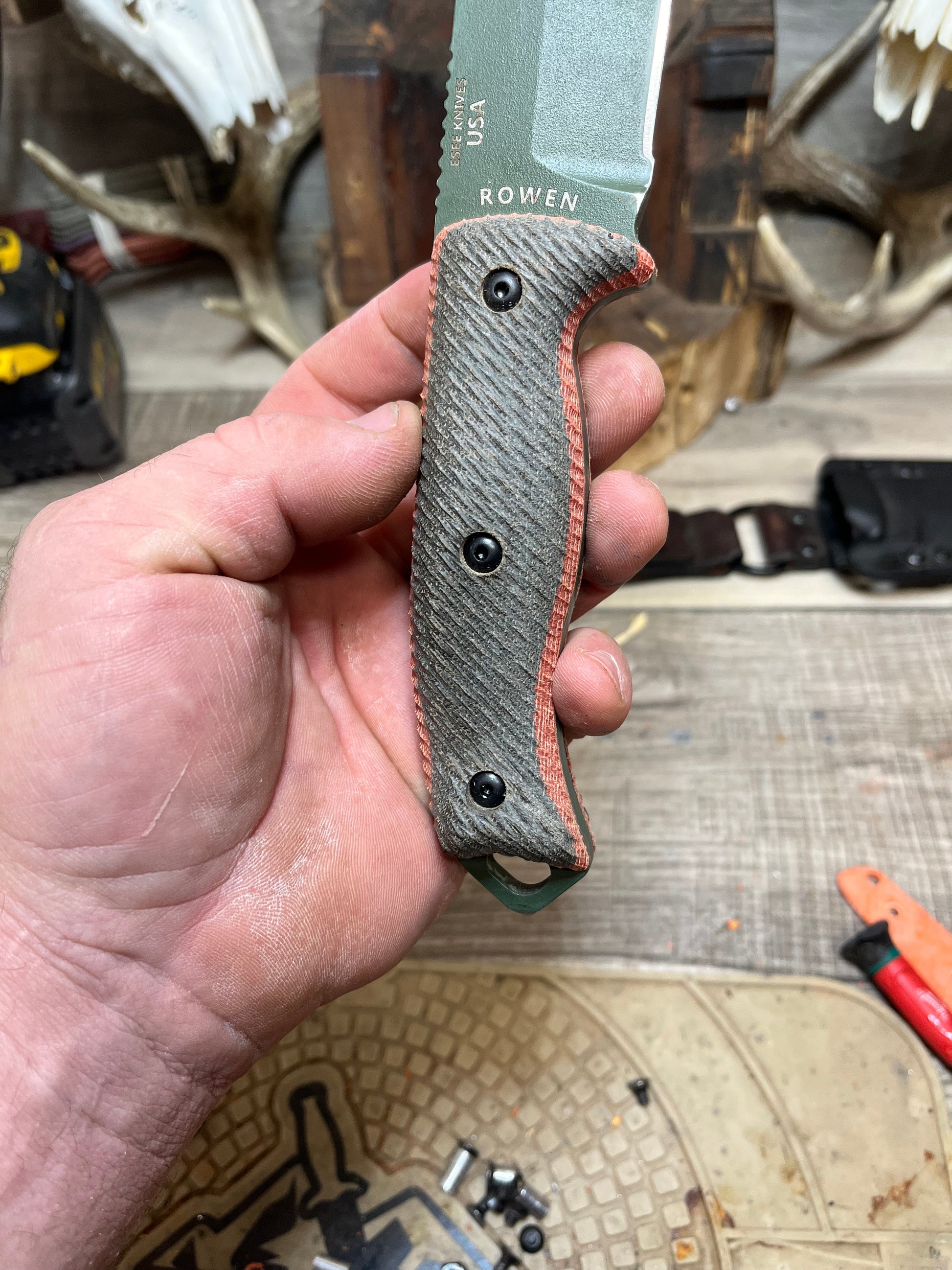 Esee: 5 & 6 - Canvas Micarta Handles (Knife NOT Included) - Carroll's Custom Scales