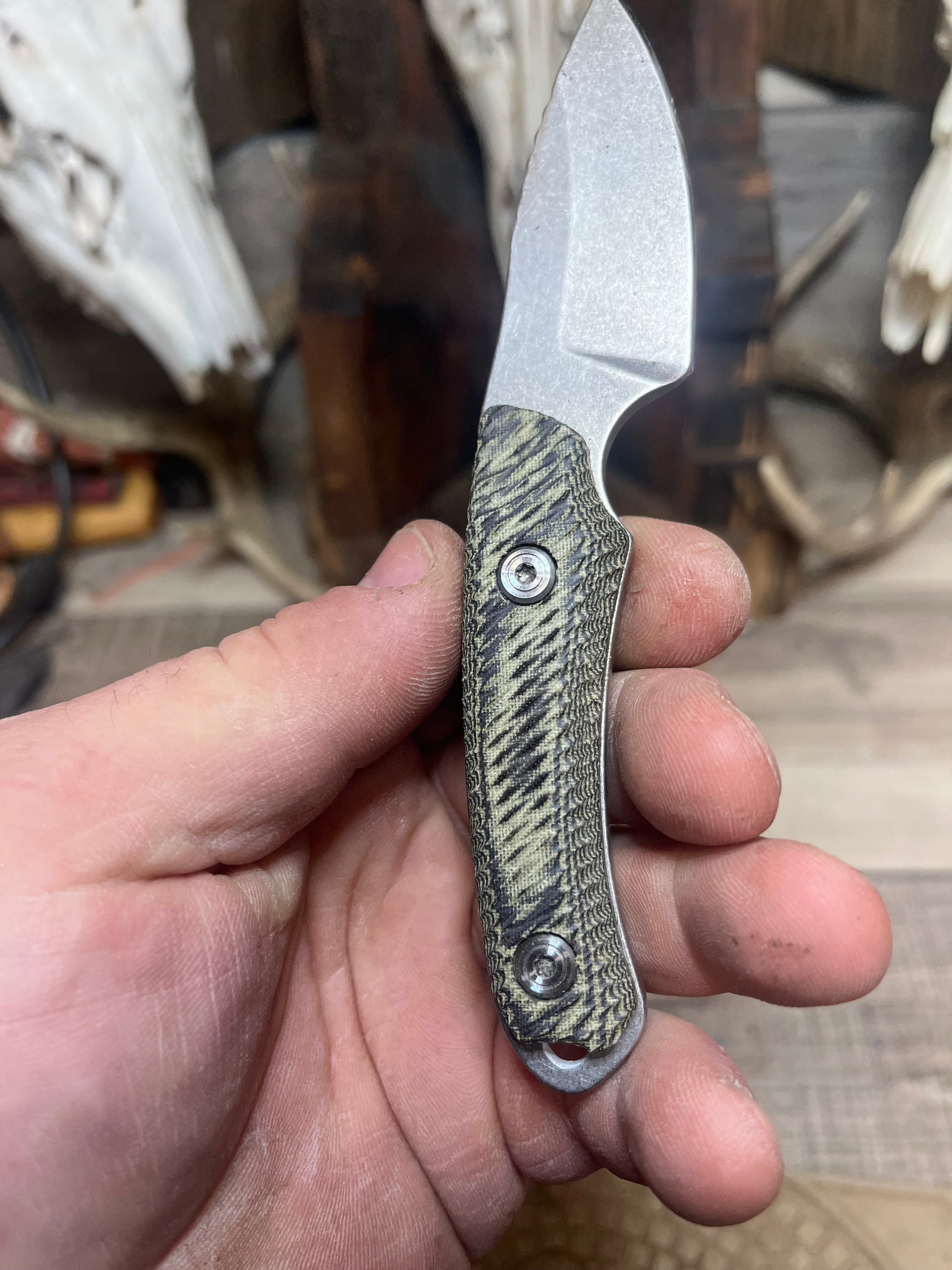 Buck Knives: 662 Alpha Scout - Canvas Micarta Handles (Knife NOT Included) - Carroll's Custom Scales