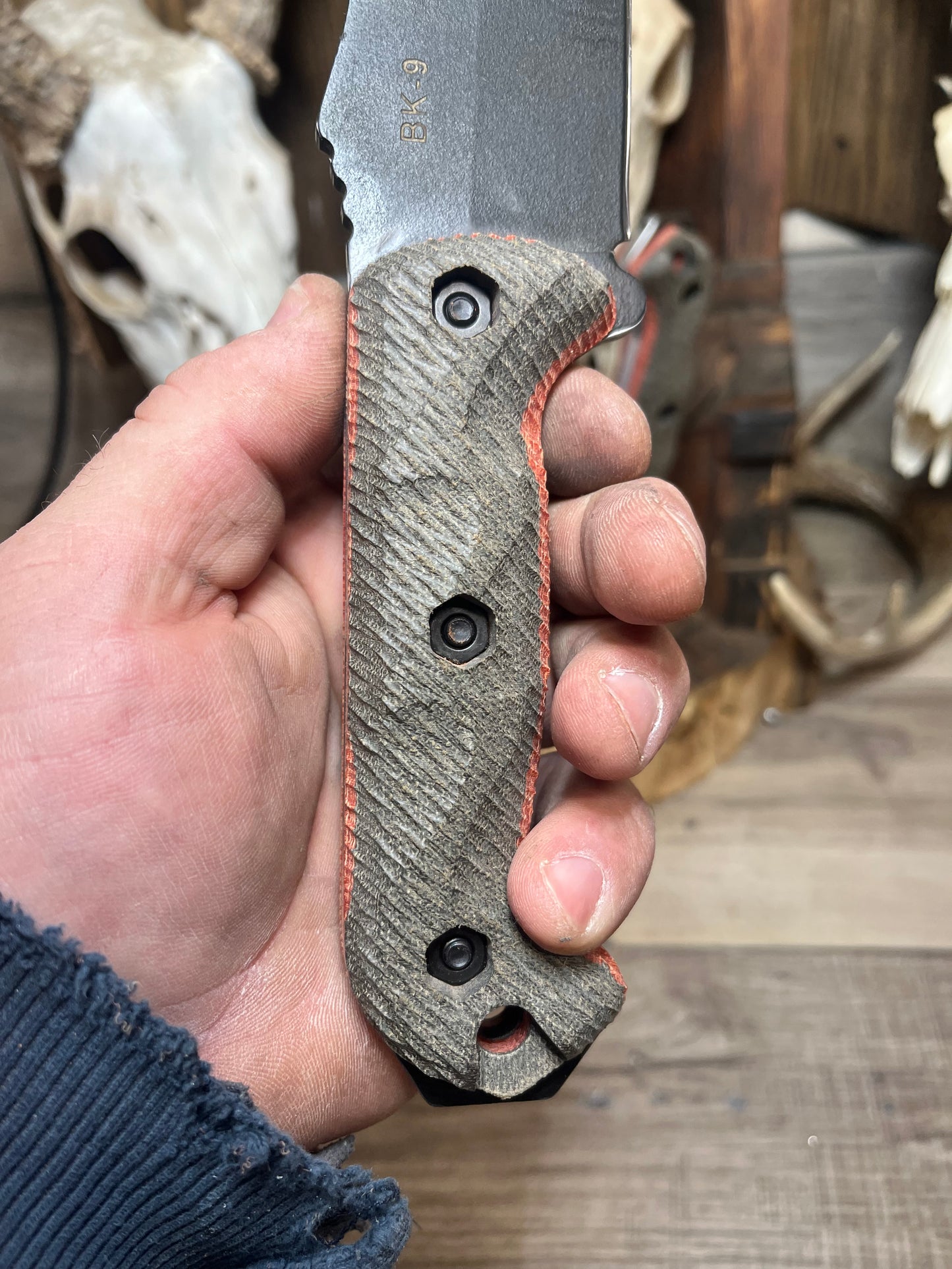 KA-BAR: Becker BK2, BK9, Etc. - Canvas Micarta Handles (Knife NOT Included) - Carroll's Custom Scales