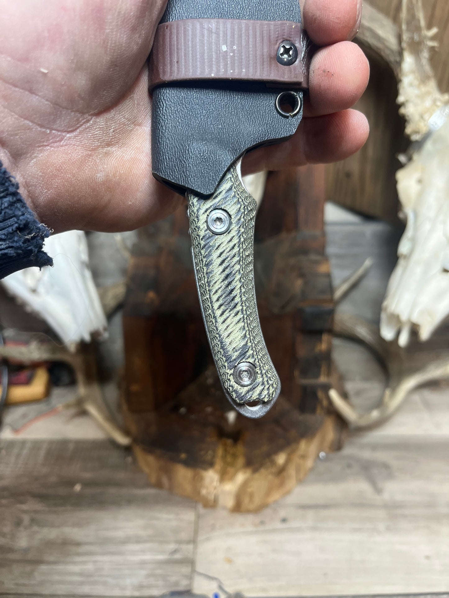 Buck Knives: 662 Alpha Scout - Canvas Micarta Handles (Knife NOT Included) - Carroll's Custom Scales