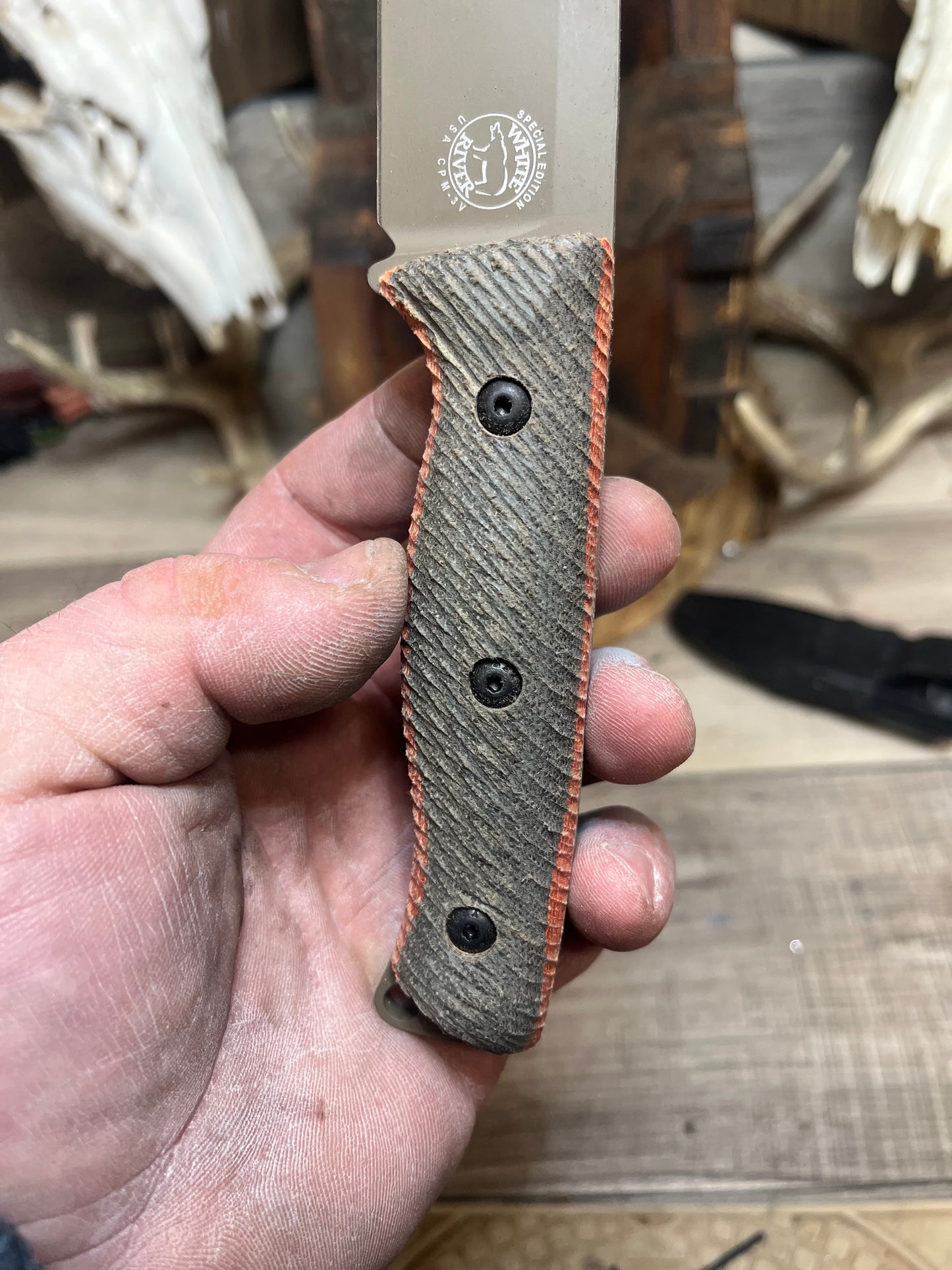 White River Knife & Tool: Ursus 45 - Canvas Micarta Handles (Knife NOT Included) - Carroll's Custom Scales