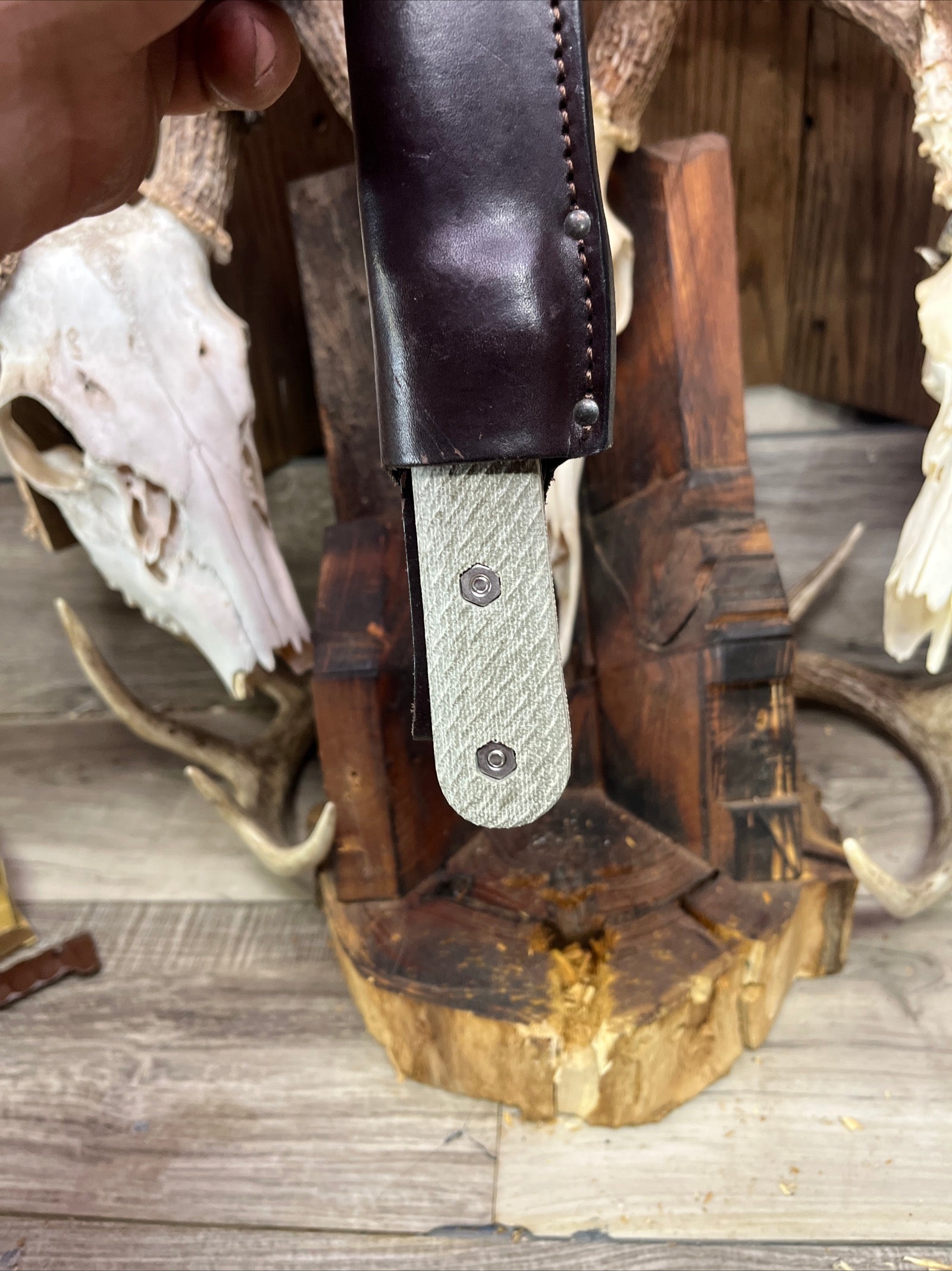 KA-BAR: Becker Kephart BK62 - Canvas Micarta Handles (Knife NOT Included) - Carroll's Custom Scales