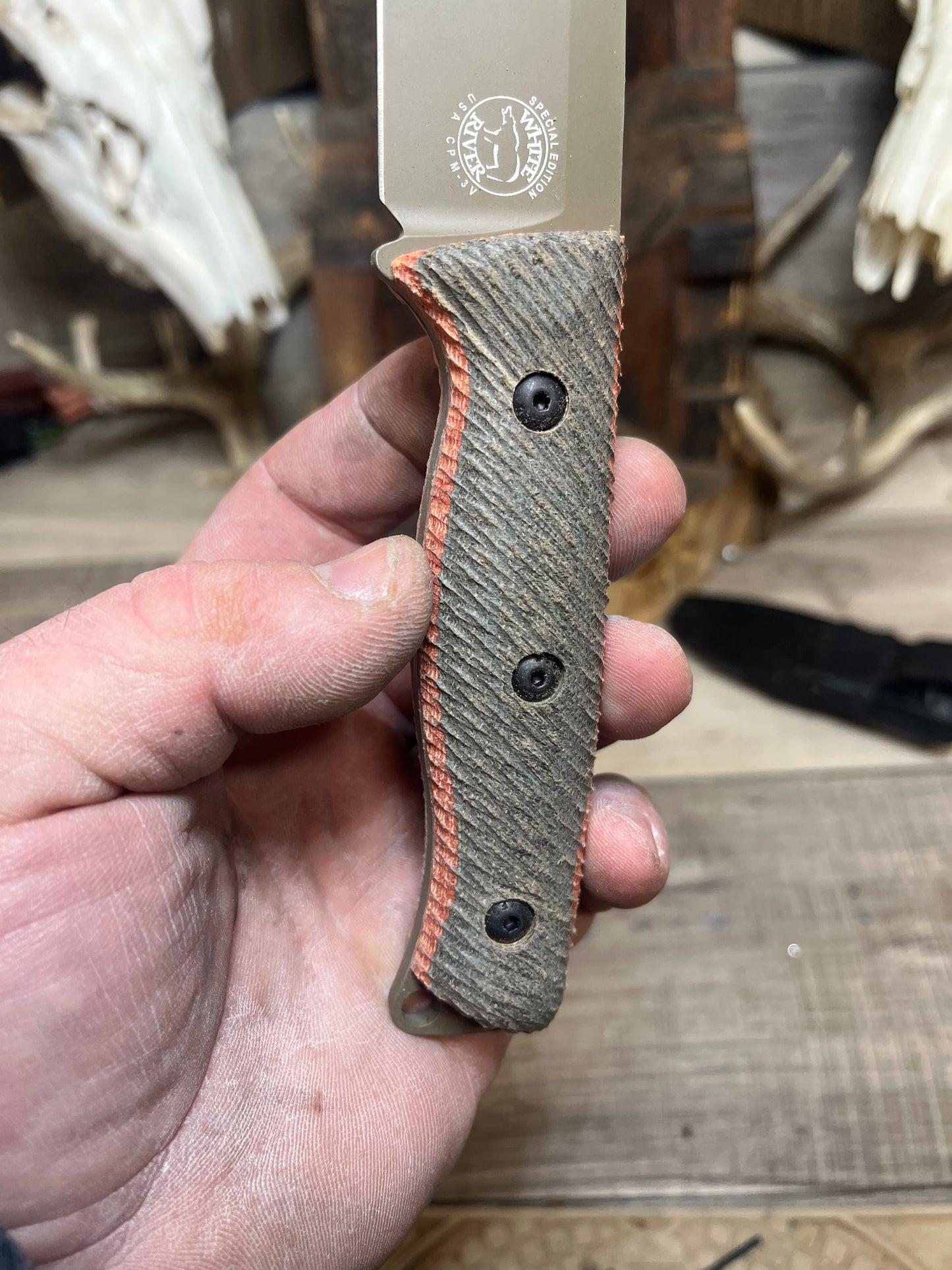 White River Knife & Tool: Ursus 45 - Canvas Micarta Handles (Knife NOT Included) - Carroll's Custom Scales