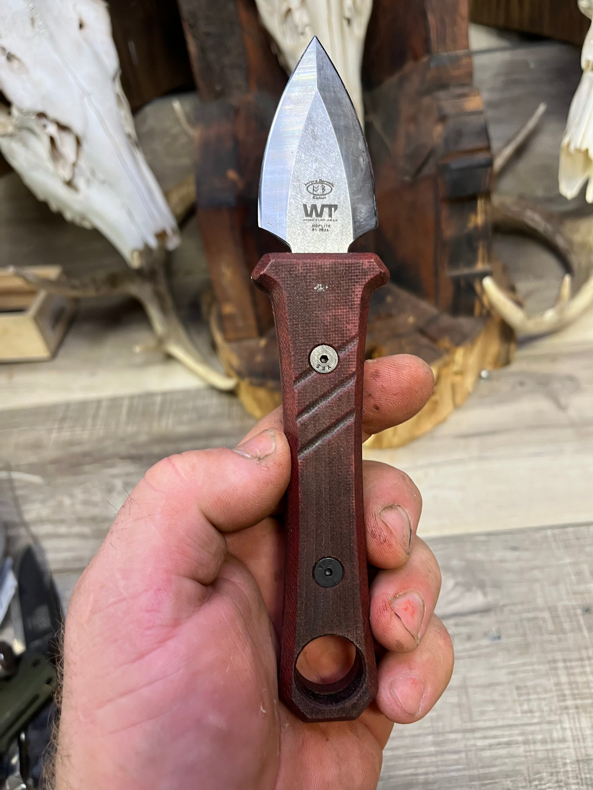 Work Tuff Gear: Hopelite (Gen 1) - Canvas Micarta Handles (Knife NOT Included) - Carroll's Custom Scales