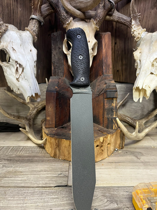 Ontario Knife Company: Ranger RD9 - Black Canvas Micarta Handles (Knife NOT Included) - Carroll's Custom Scales