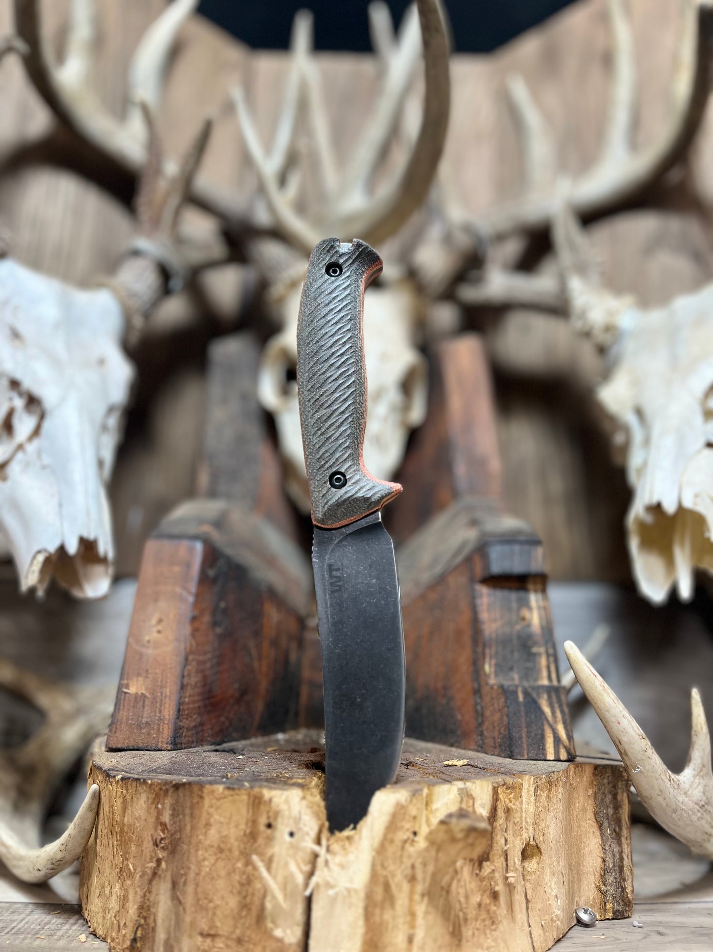 Work Tuff Gear: Red Wolf / TimberWolf - Canvas Micarta Handles (Knife NOT Included) - Carroll's Custom Scales