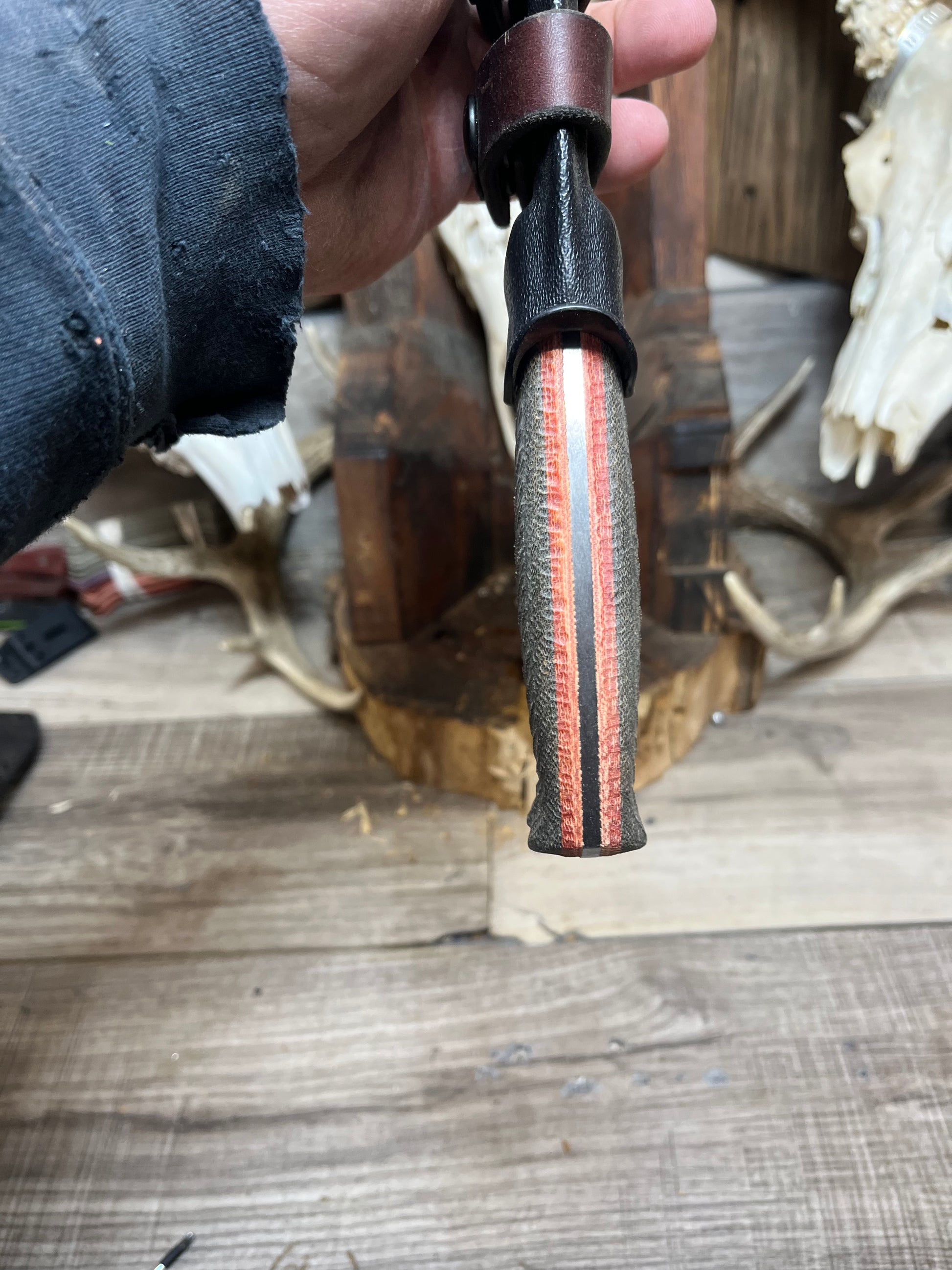 Work Tuff Gear: Red Wolf / TimberWolf - Canvas Micarta Handles (Knife NOT Included) - Carroll's Custom Scales