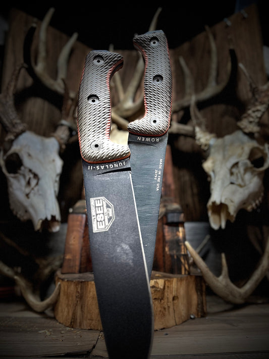 Esee: Junglas I/II & Cleaver CL1 - Canvas Micarta Handles (Knife NOT Included) - Carroll's Custom Scales