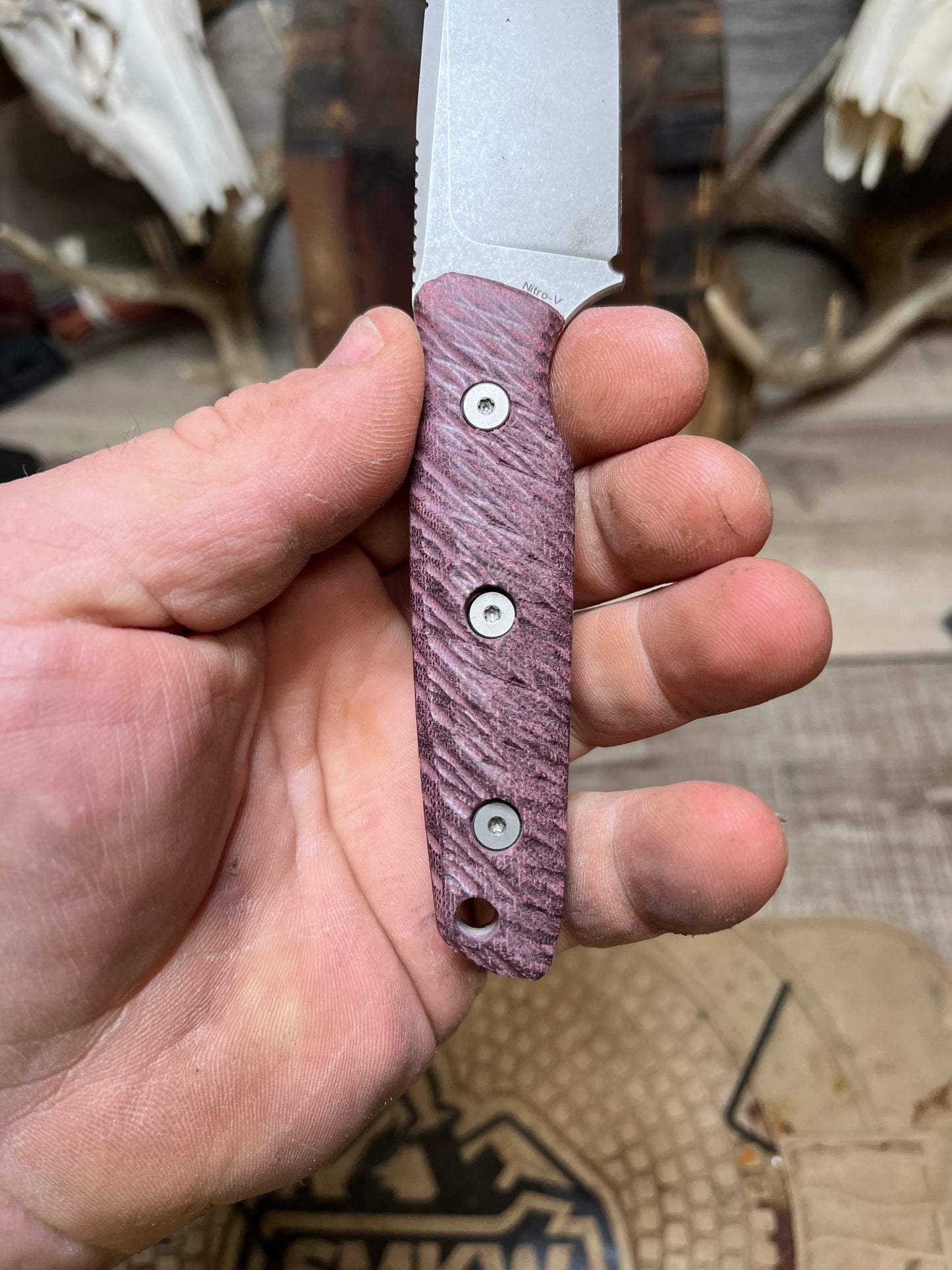 Vosteed: Mink - Canvas Micarta Handles (Knife NOT Included) - Carroll's Custom Scales