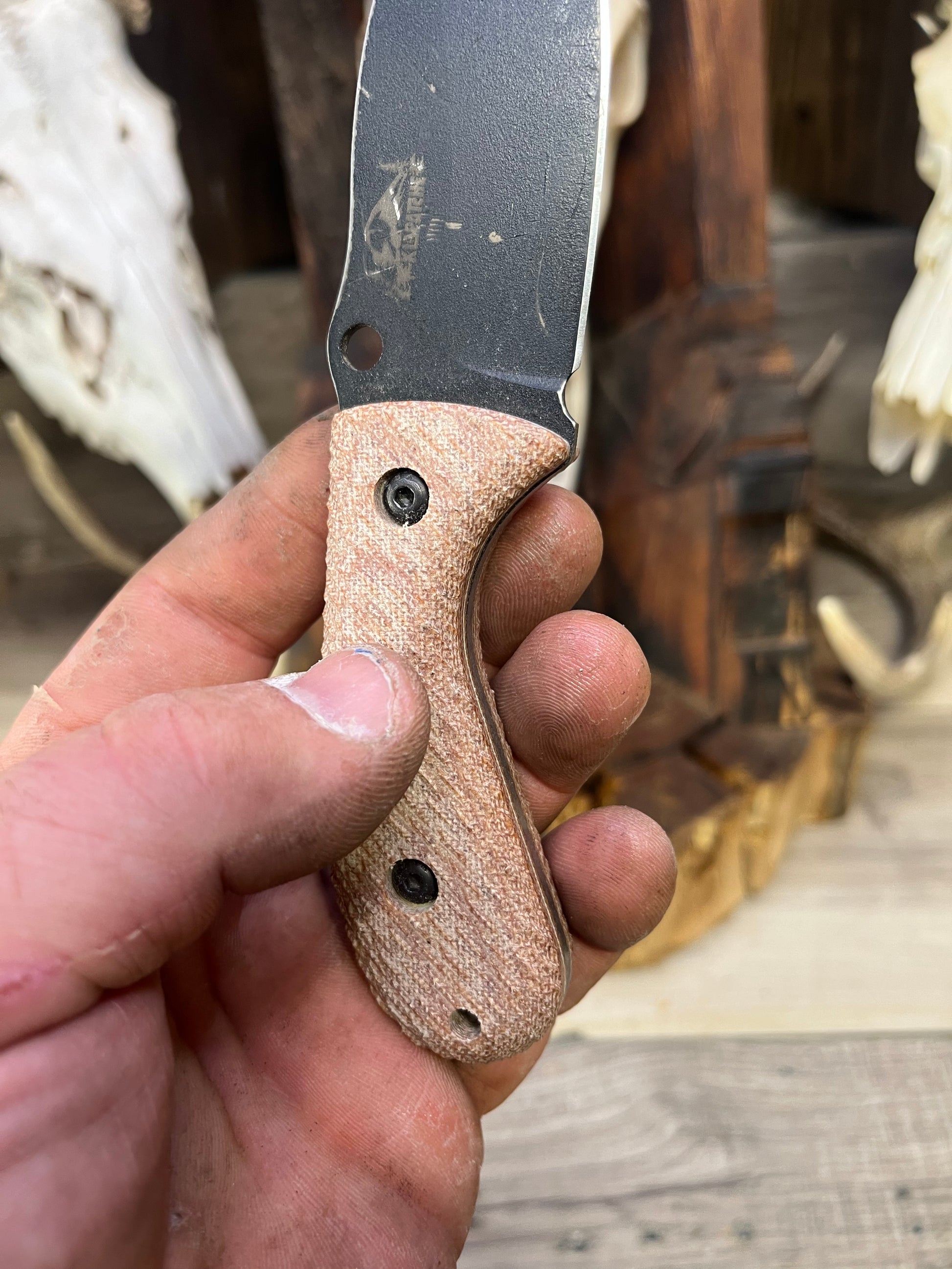 Work Tuff Gear: Klapatche - Canvas Micarta Handles (Knife NOT Included) - Carroll's Custom Scales