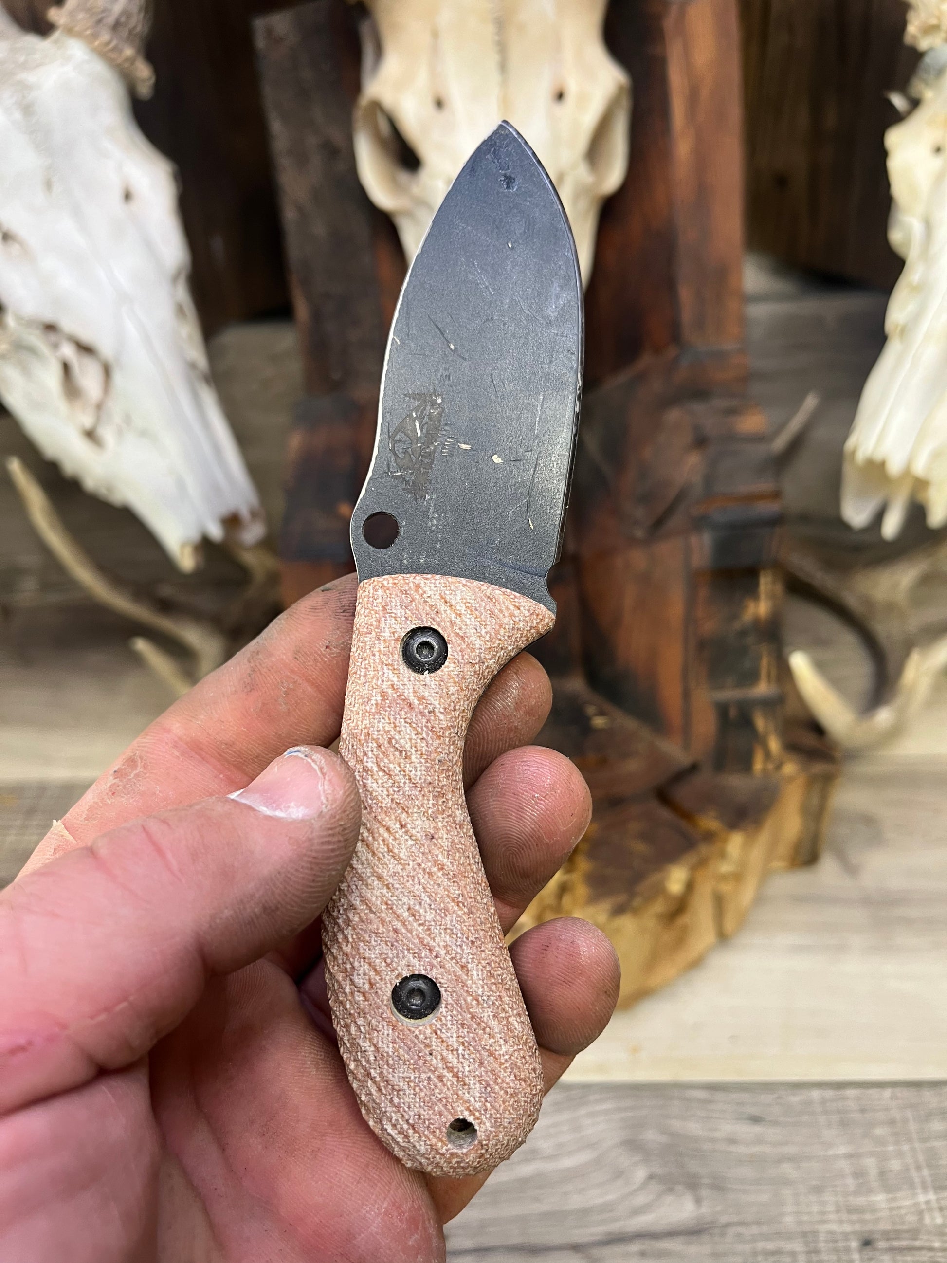 Work Tuff Gear: Klapatche - Canvas Micarta Handles (Knife NOT Included) - Carroll's Custom Scales