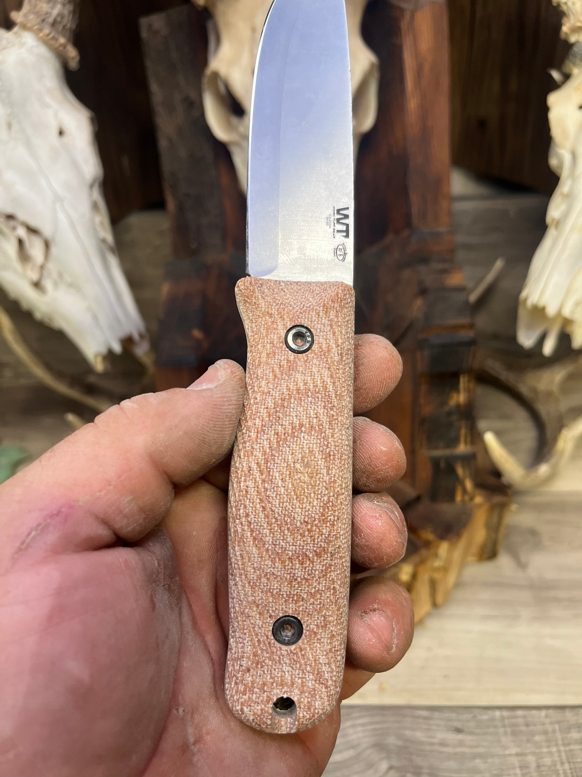 Work Tuff Gear: Forester / Voyager - Canvas Micarta Handles (Knife NOT Included) - Carroll's Custom Scales