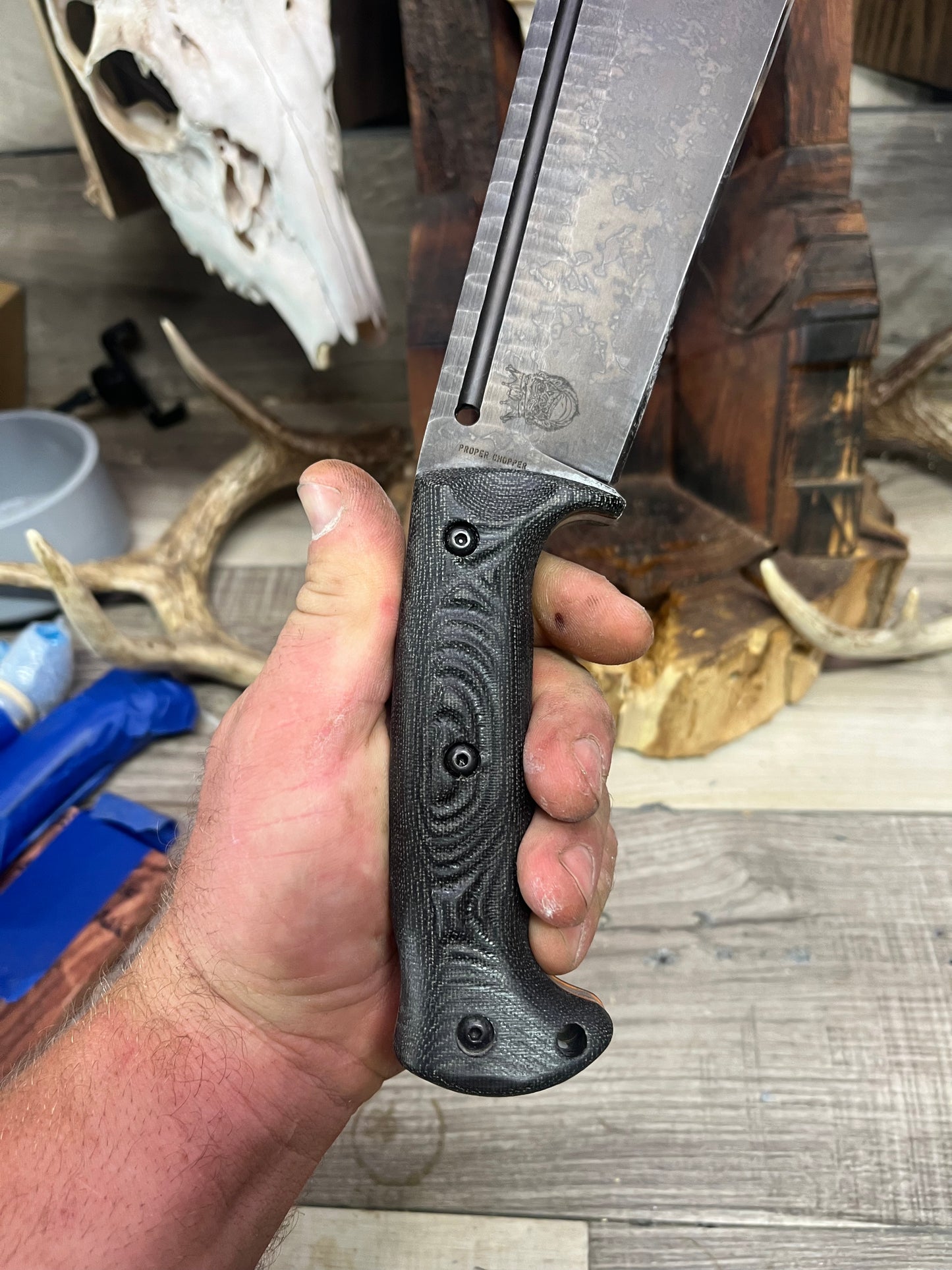 Work Tuff Gear: Propper Chopper - Canvas Micarta Handles (Knife NOT Included) - Carroll's Custom Scales