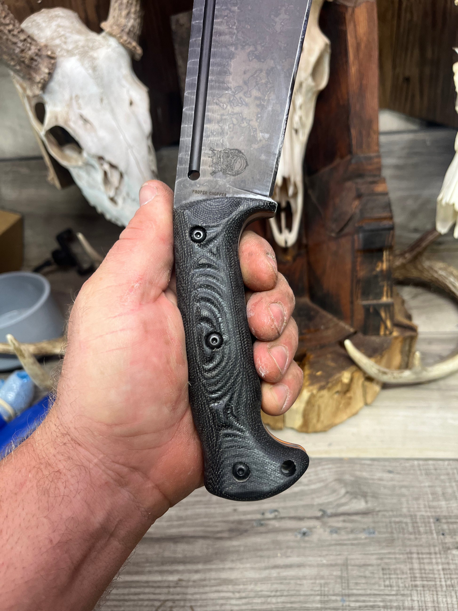 Work Tuff Gear: Propper Chopper - Canvas Micarta Handles (Knife NOT Included) - Carroll's Custom Scales