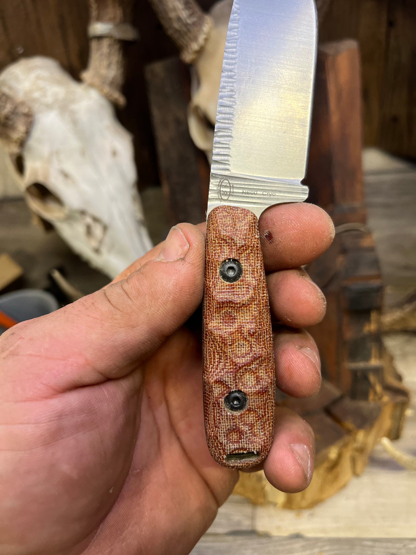 Work Tuff Gear - Lynx - Canvas Micarta Handles (Knife NOT Included) - Carroll's Custom Scales