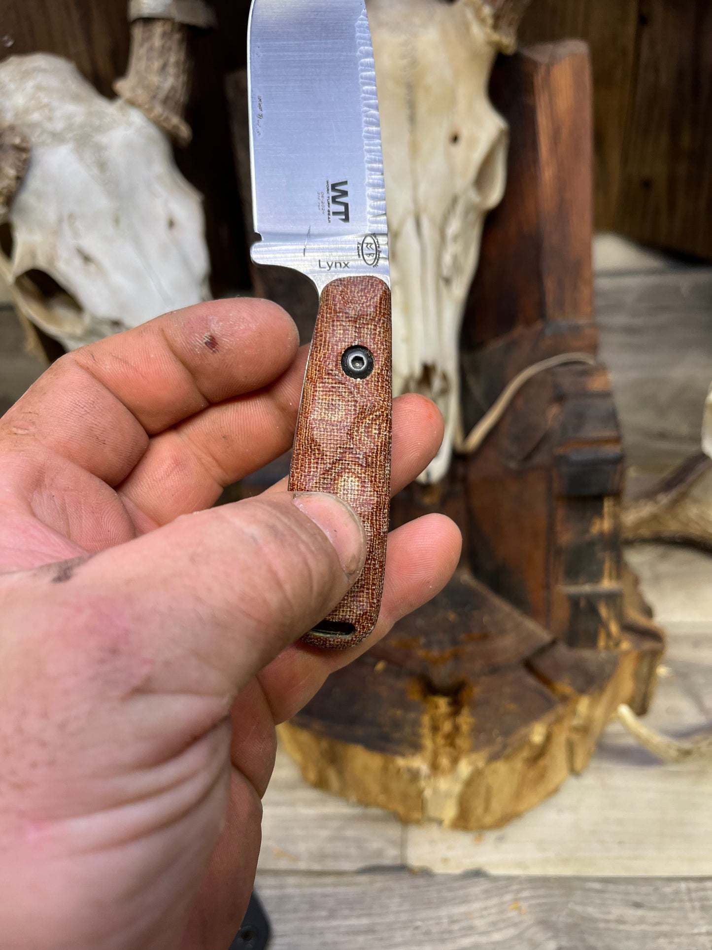 Work Tuff Gear - Lynx - Canvas Micarta Handles (Knife NOT Included) - Carroll's Custom Scales