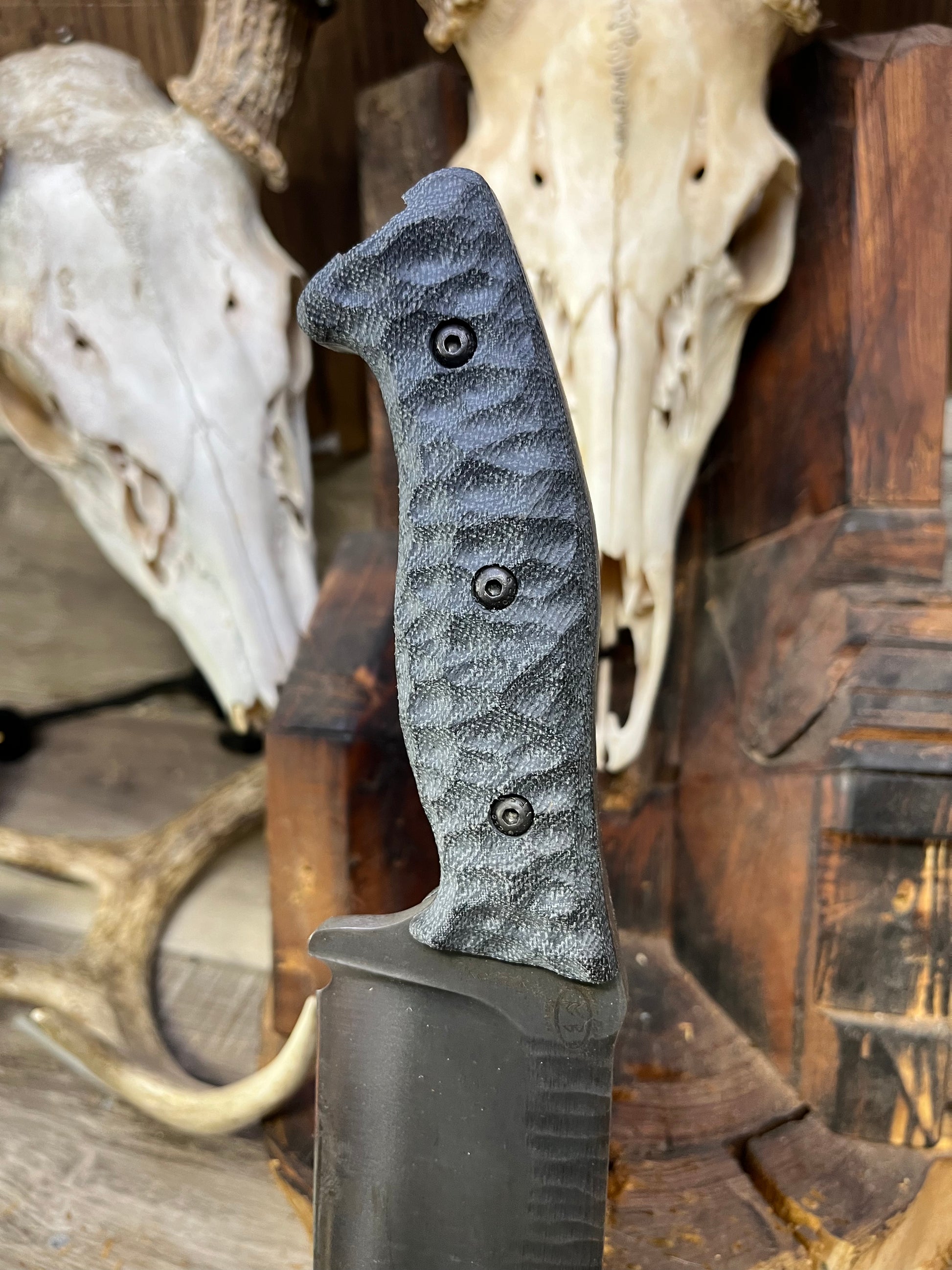 Work Tuff Gear: Kodiak - Canvas Micarta Handles (Knife NOT Included) - Carroll's Custom Scales